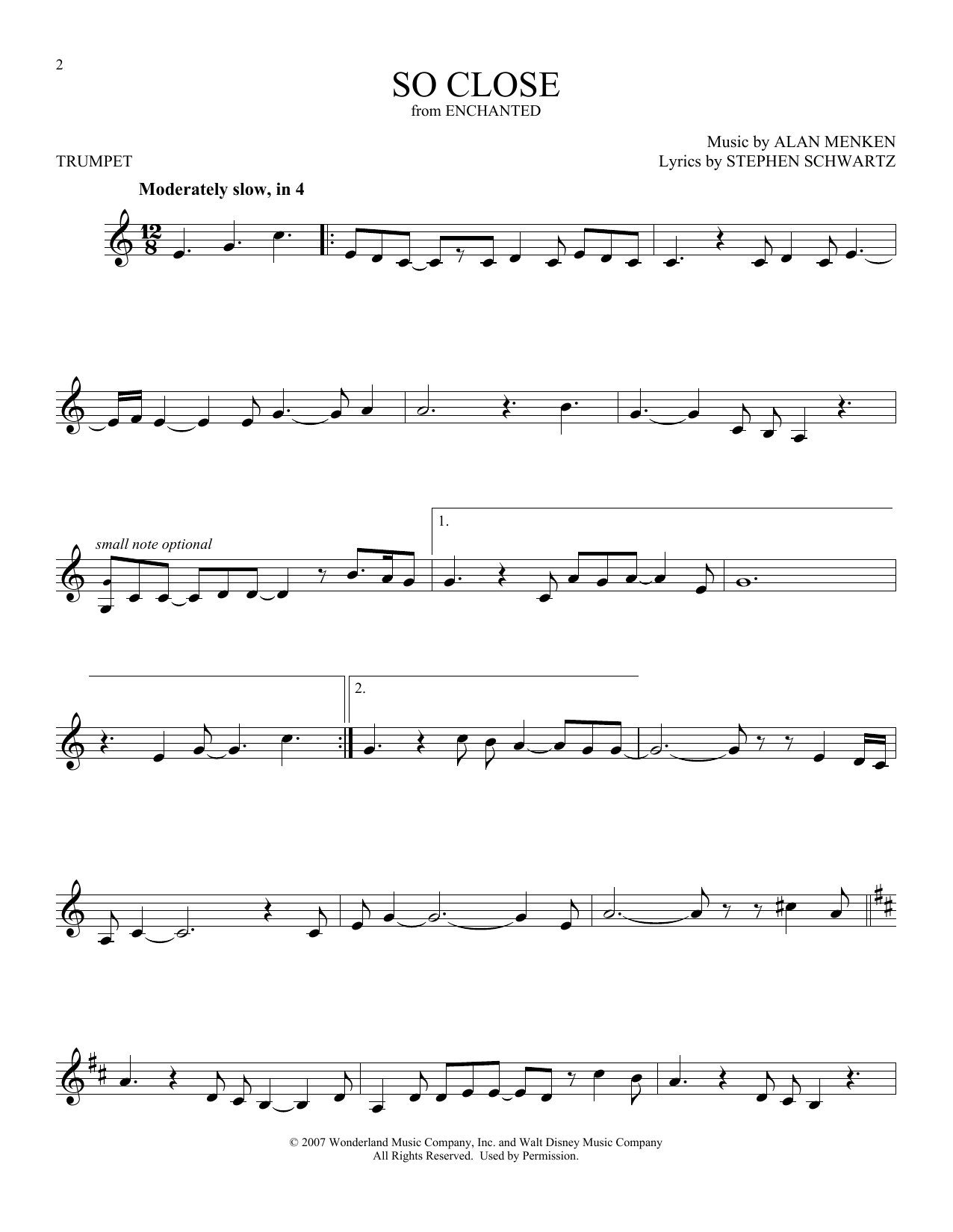 So Close (from Enchanted) (Trumpet Solo) von Jon McLaughlin