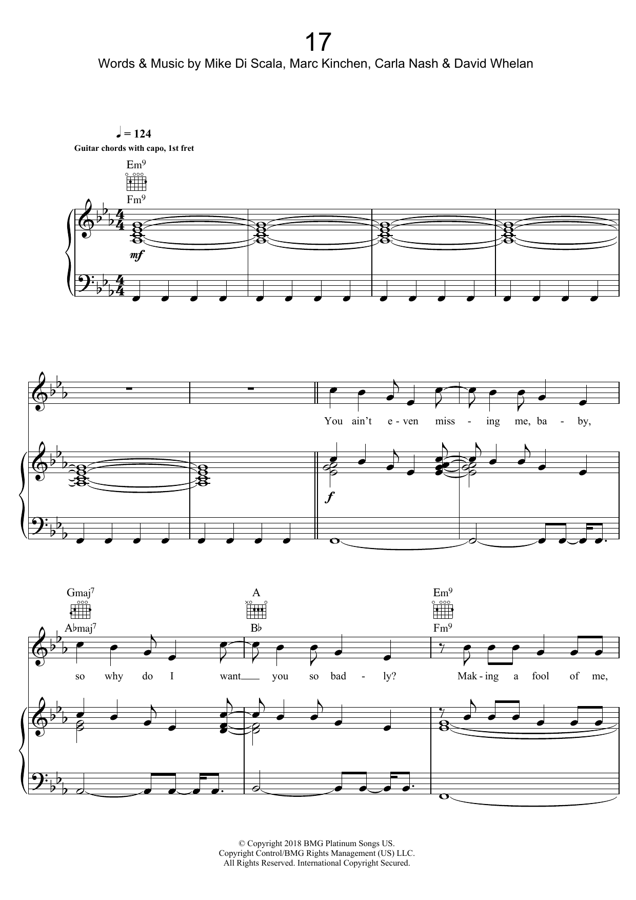 17 (Piano, Vocal & Guitar Chords) von MK