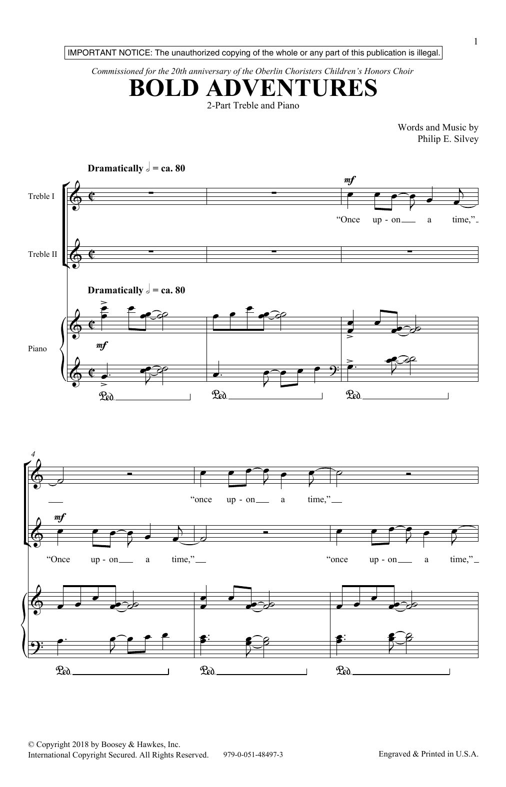Bold Adventures (2-Part Choir) von Philip E. Silvey