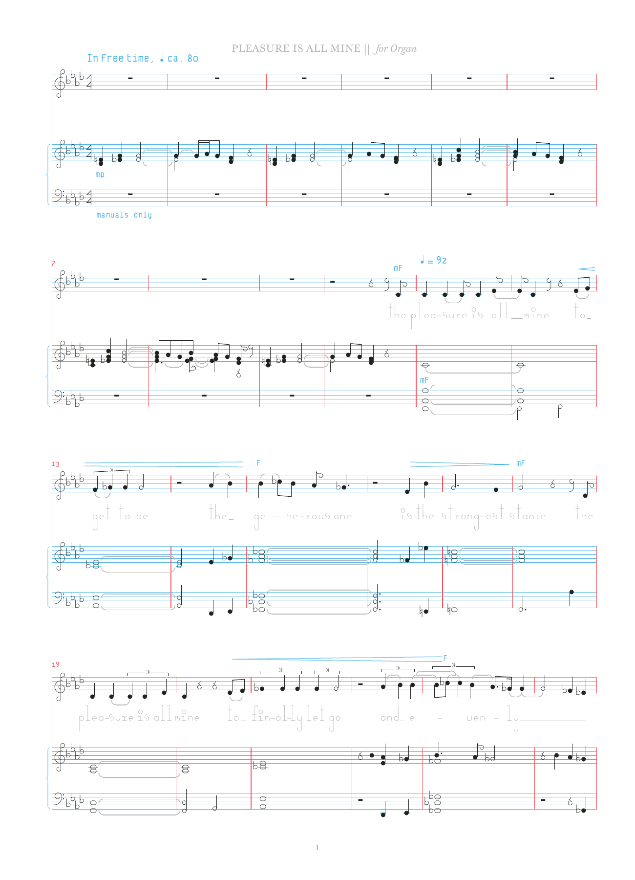 Pleasure Is All Mine (Organ) von Bjork