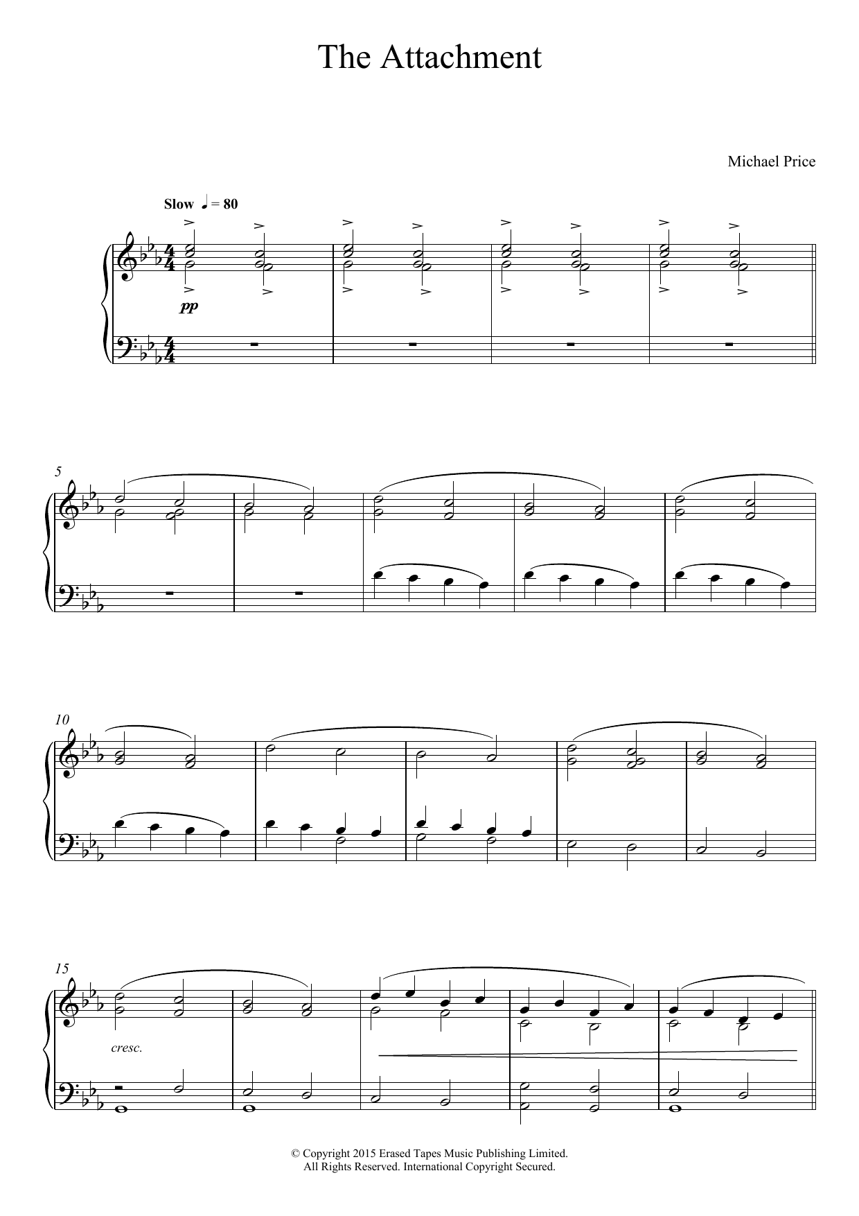 The Attachment (Piano Solo) von Michael Price