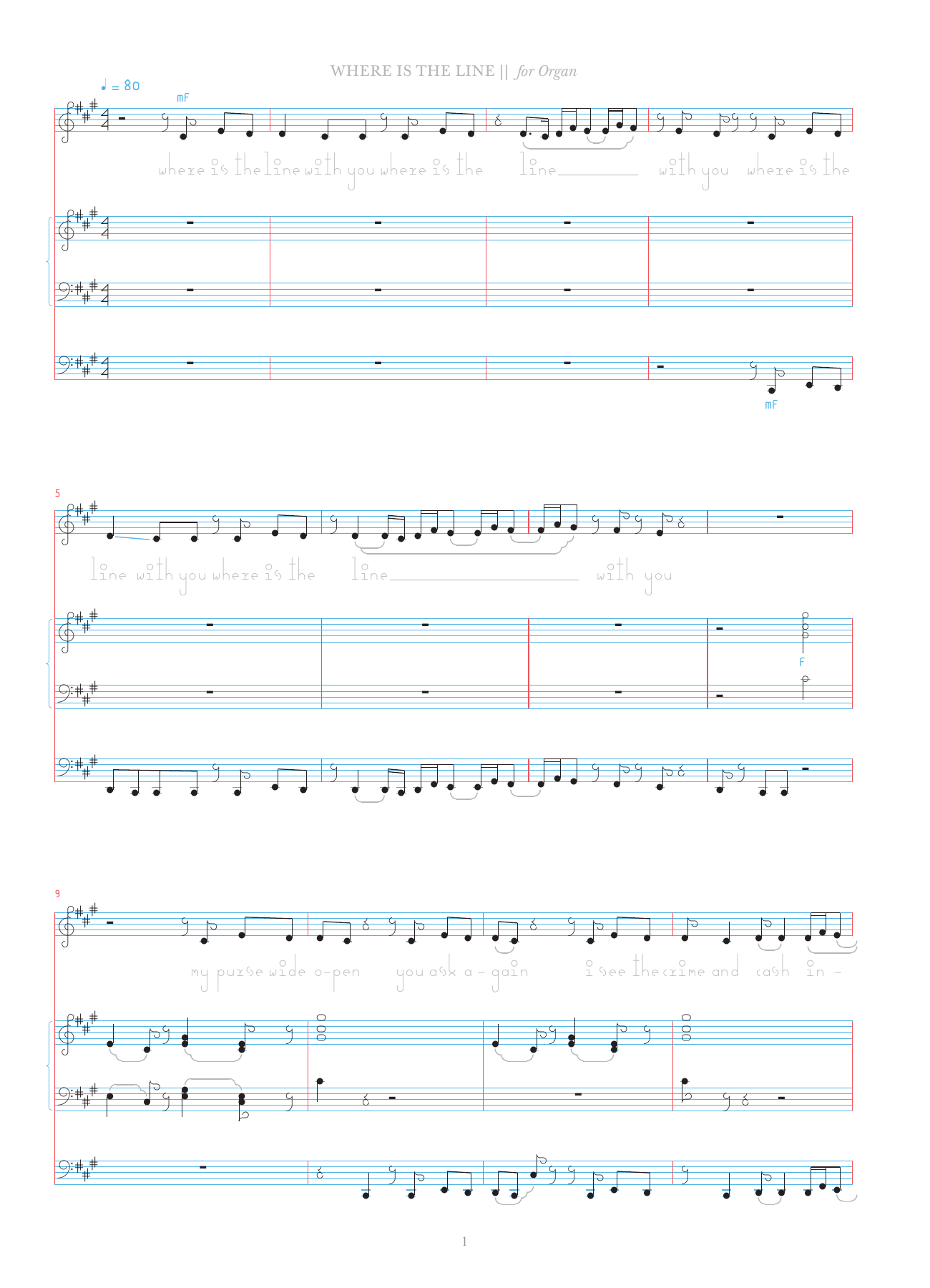 Where Is The Line? (Organ) von Bjork