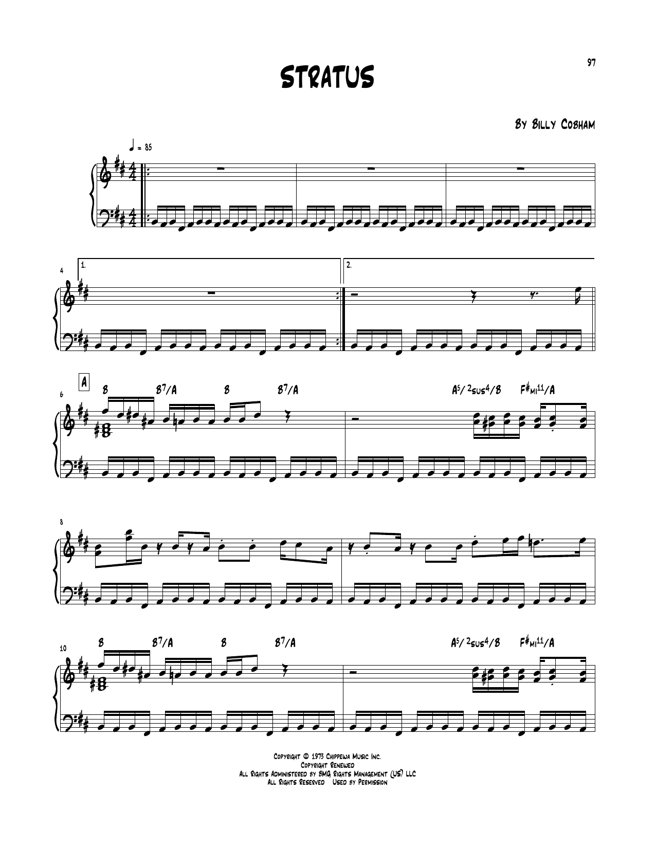 Stratus (Piano Transcription) von Billy Cobham