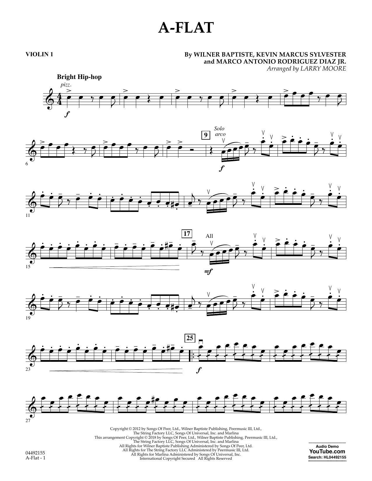 A-Flat - Violin 1 (Orchestra) von Larry Moore