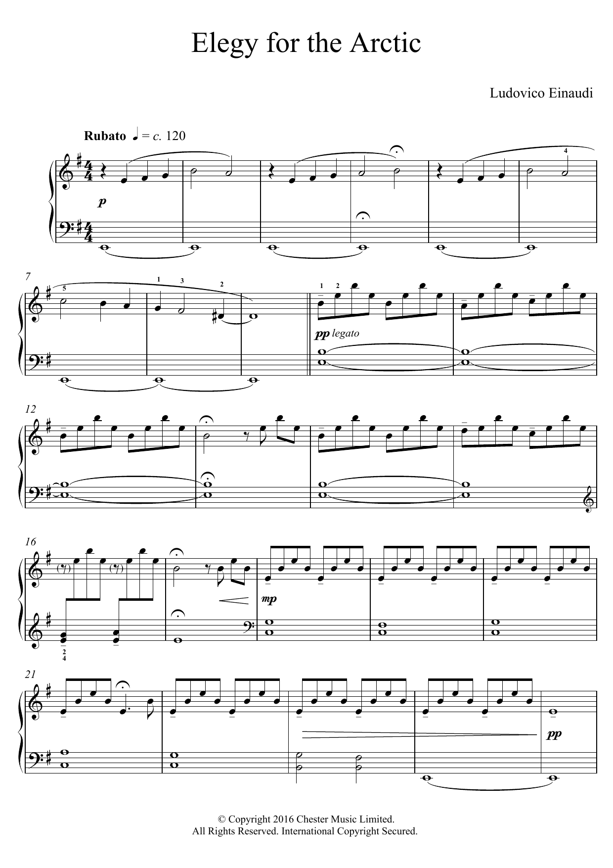 Elegy For The Arctic (Educational Piano) von Ludovico Einaudi