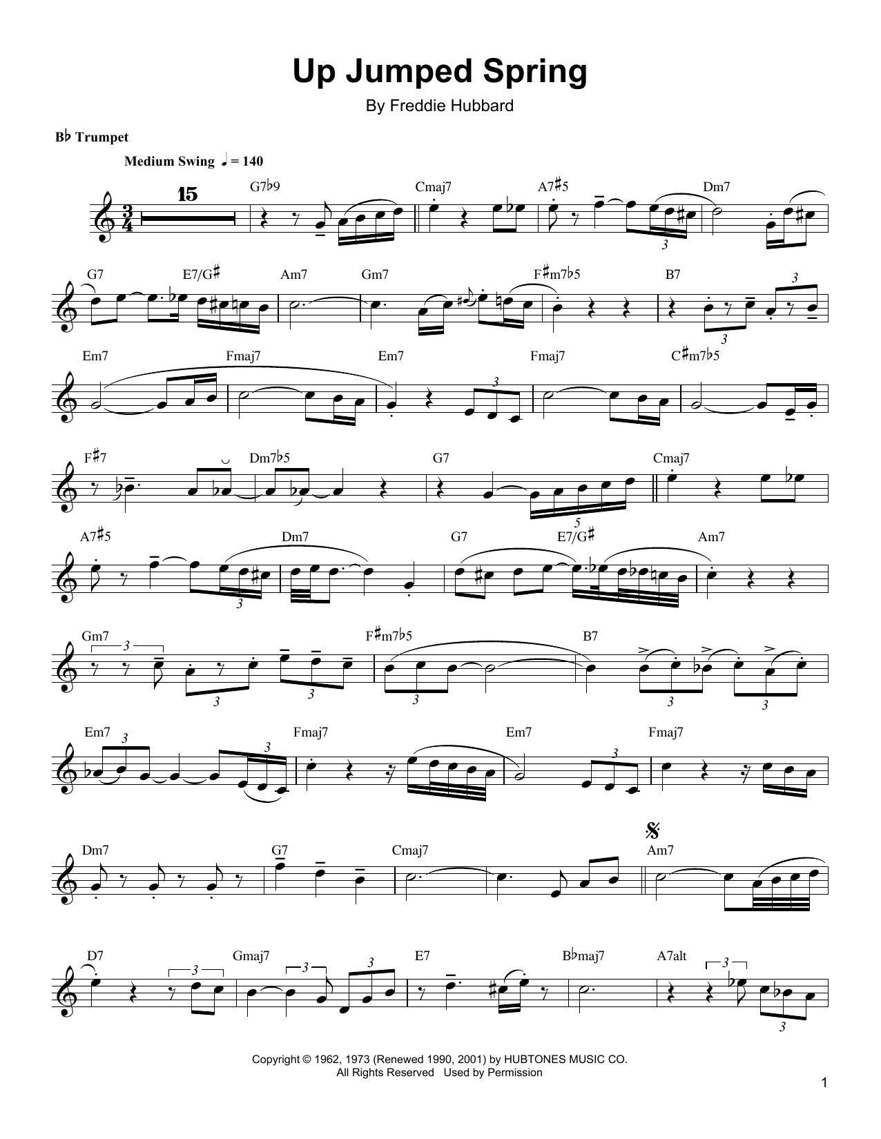 Up Jumped Spring (Trumpet Transcription) von Arturo Sandoval