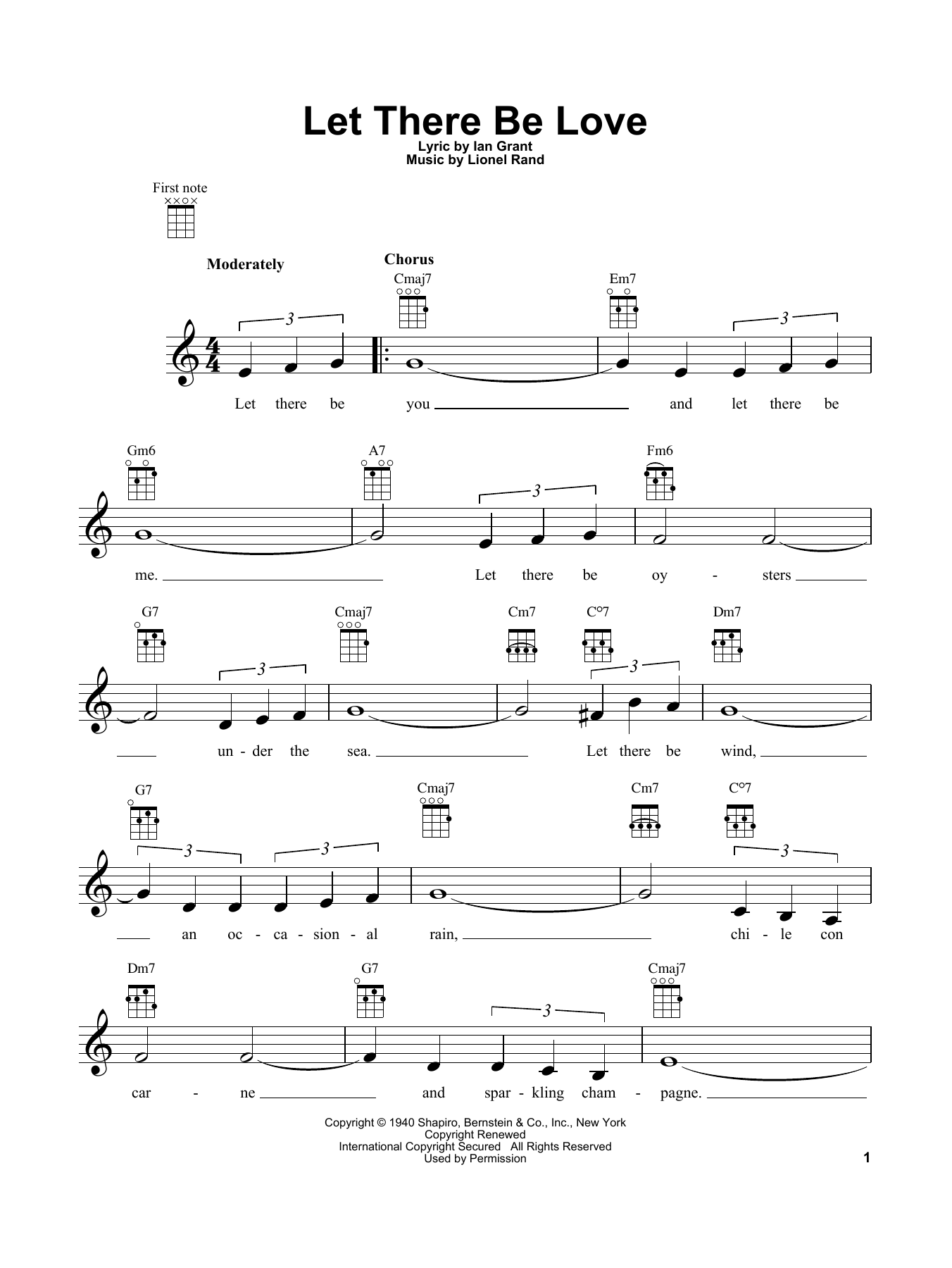 Let There Be Love (Ukulele) von Ian Grant