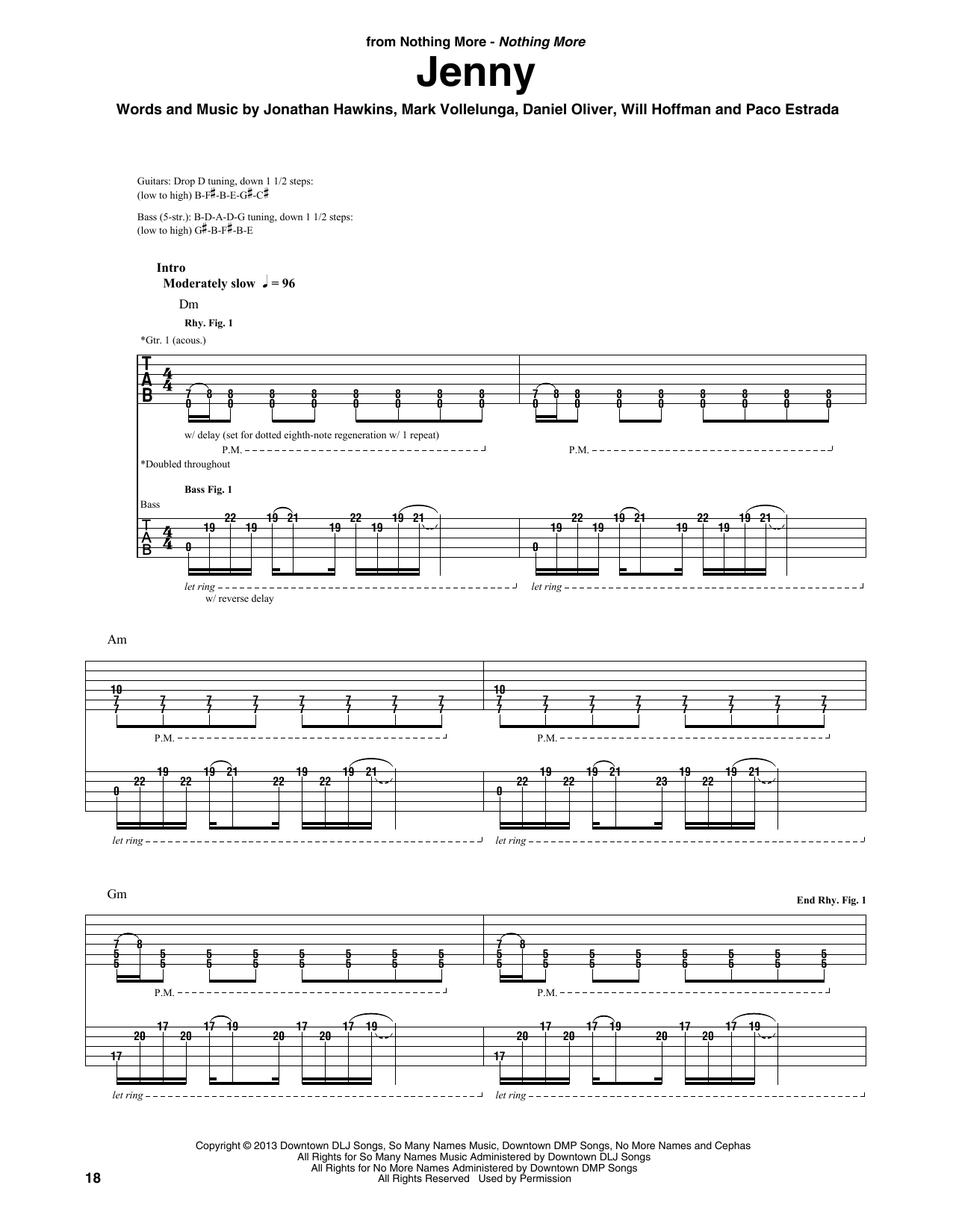 Jenny (Guitar Rhythm Tab) von Nothing More