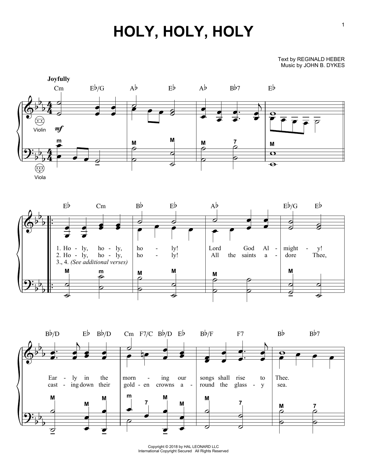 Holy, Holy, Holy (Accordion) von John B. Dykes