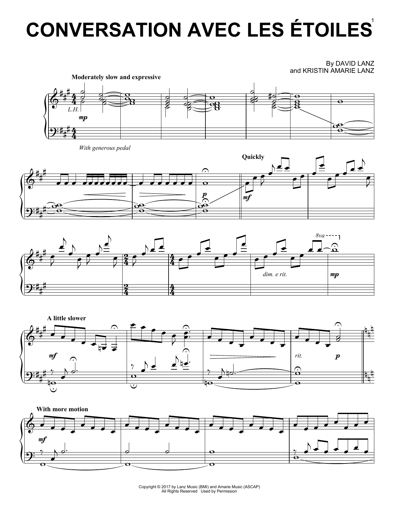Conversation avec les ?toiles (Piano Solo) von David Lanz