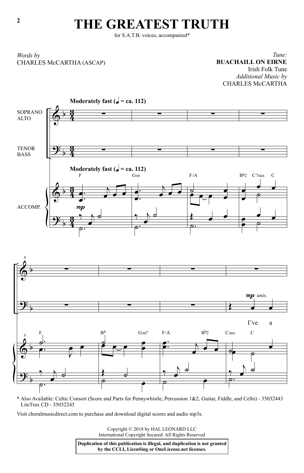 The Greatest Truth (SATB Choir) von Charles McCartha