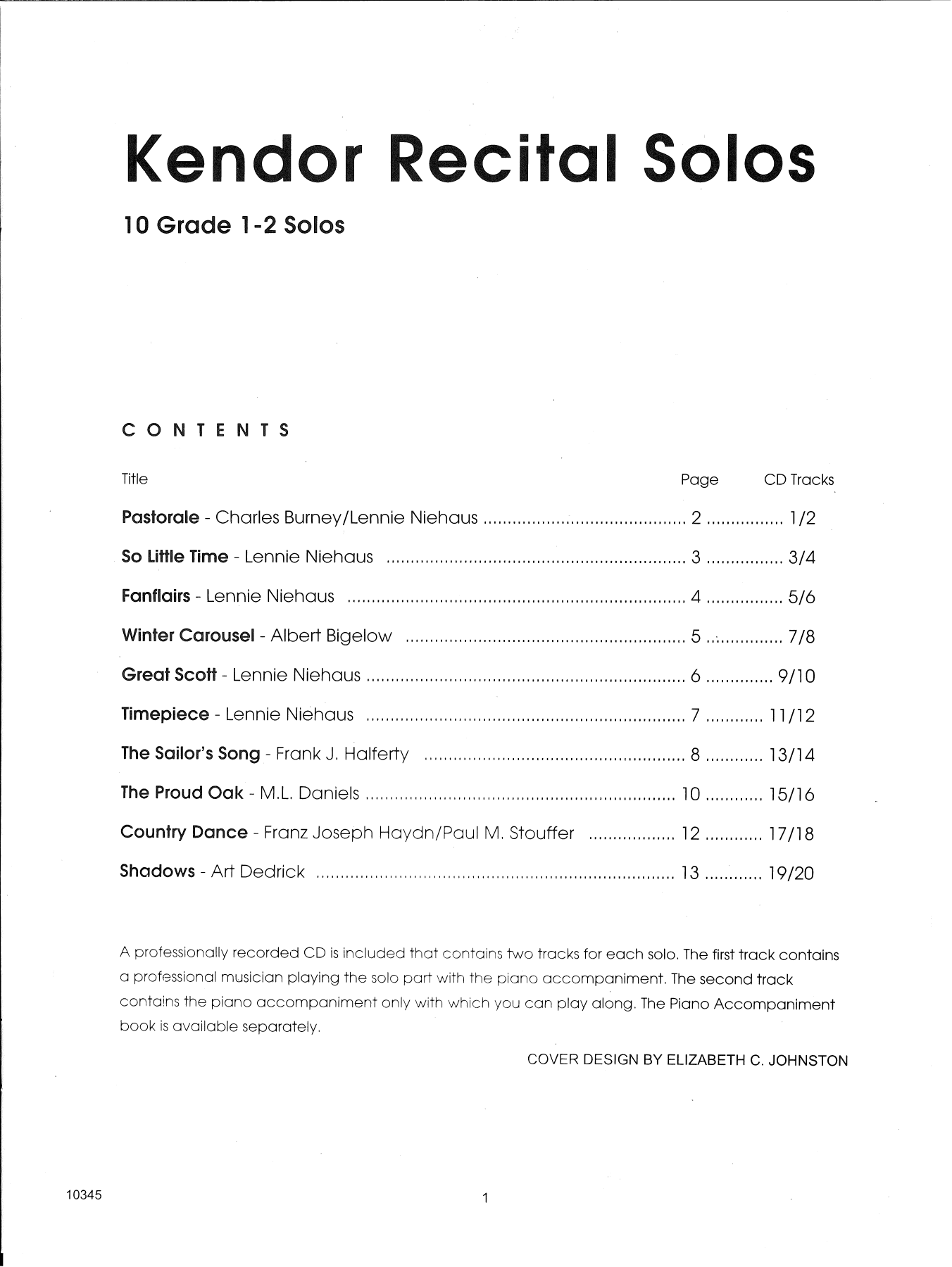 Kendor Recital Solos - Baritone T.C. - Solo Book with MP3 (Brass Solo) von Various