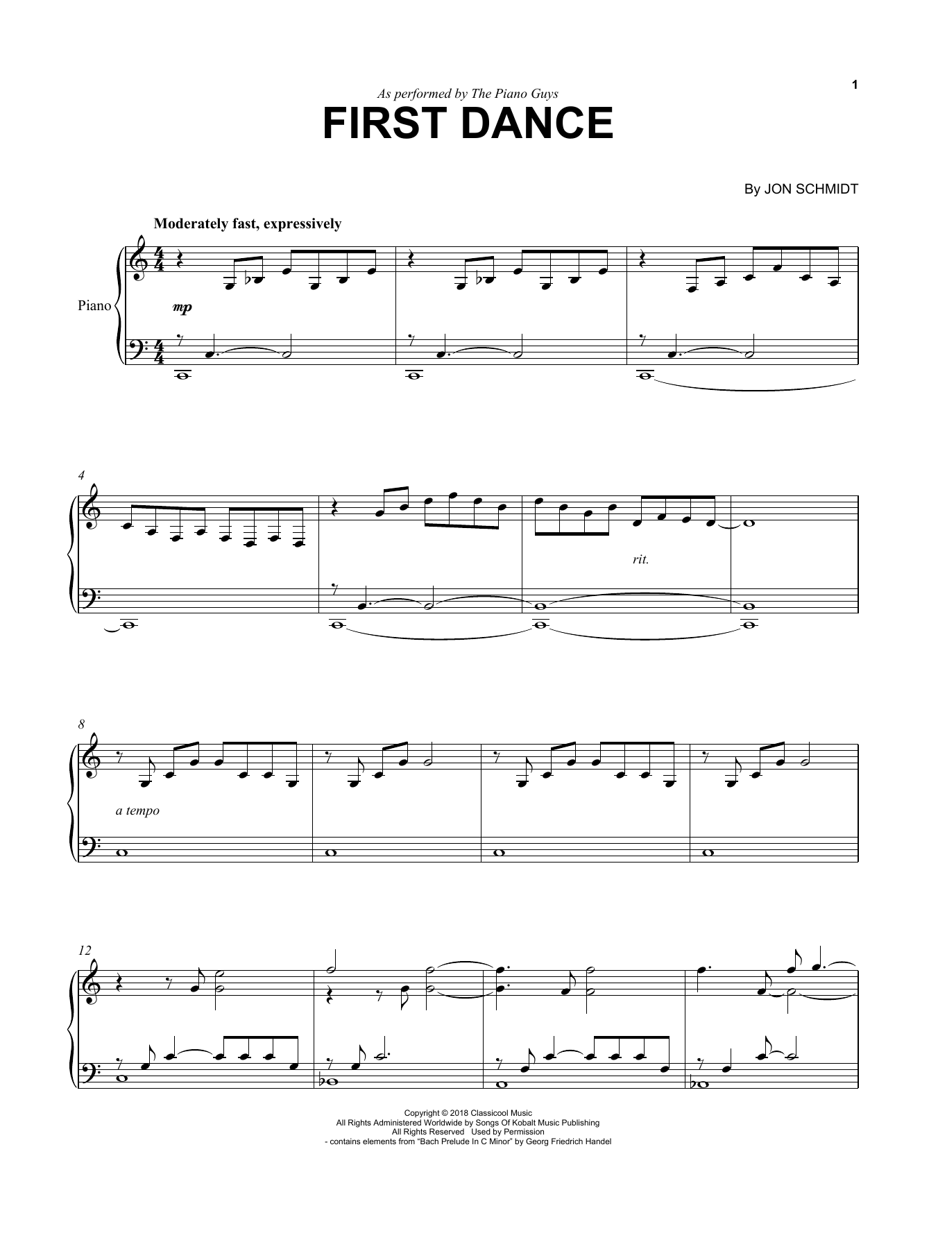 First Dance (Cello and Piano) von The Piano Guys
