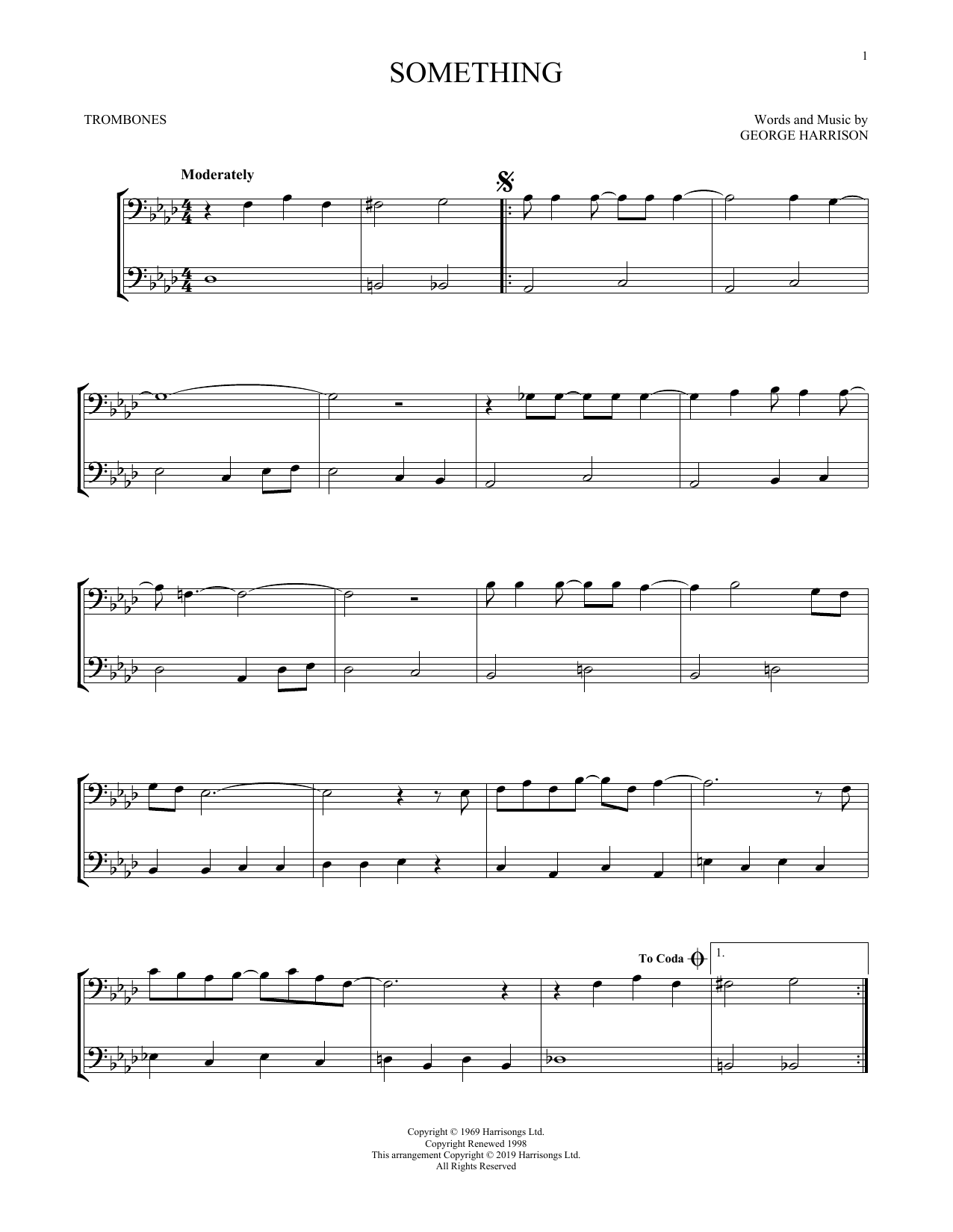 Something (Trombone Duet) von The Beatles