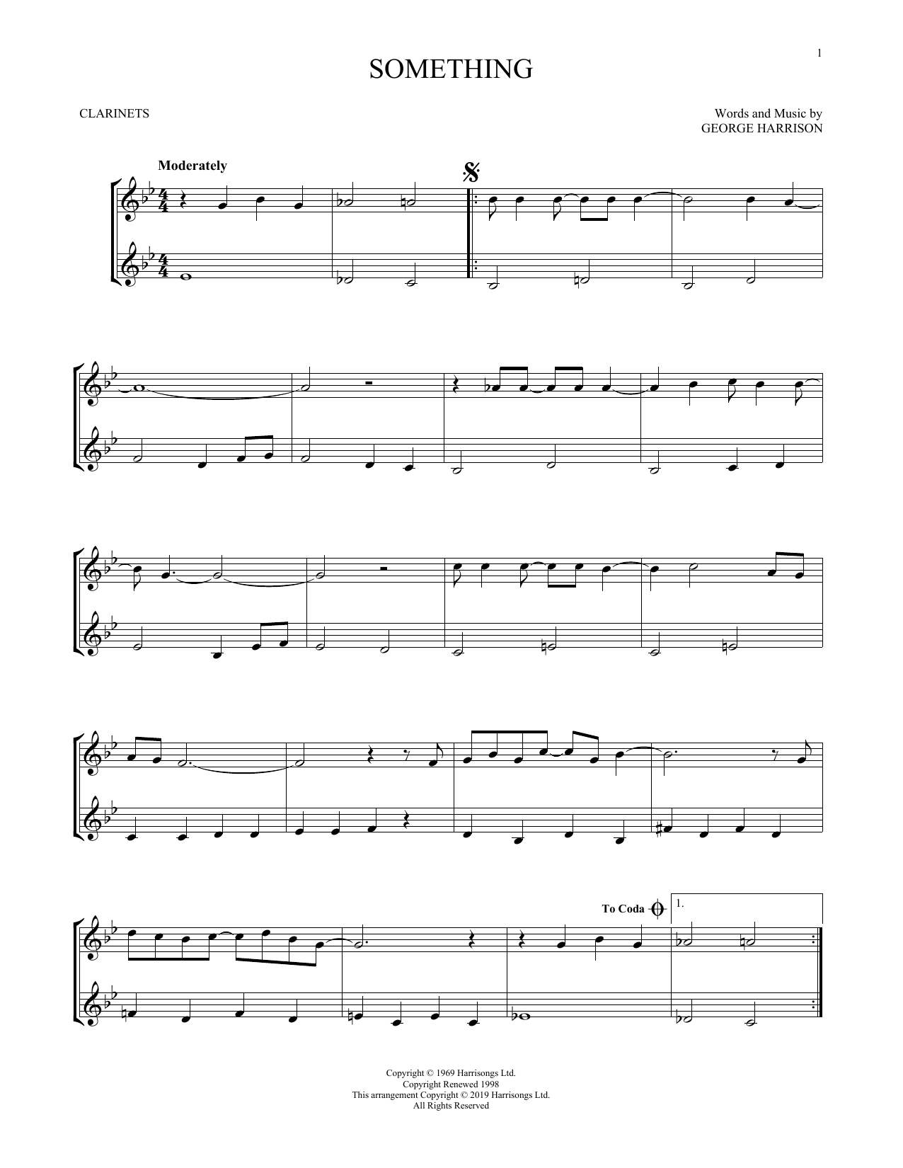 Something (Clarinet Duet) von The Beatles