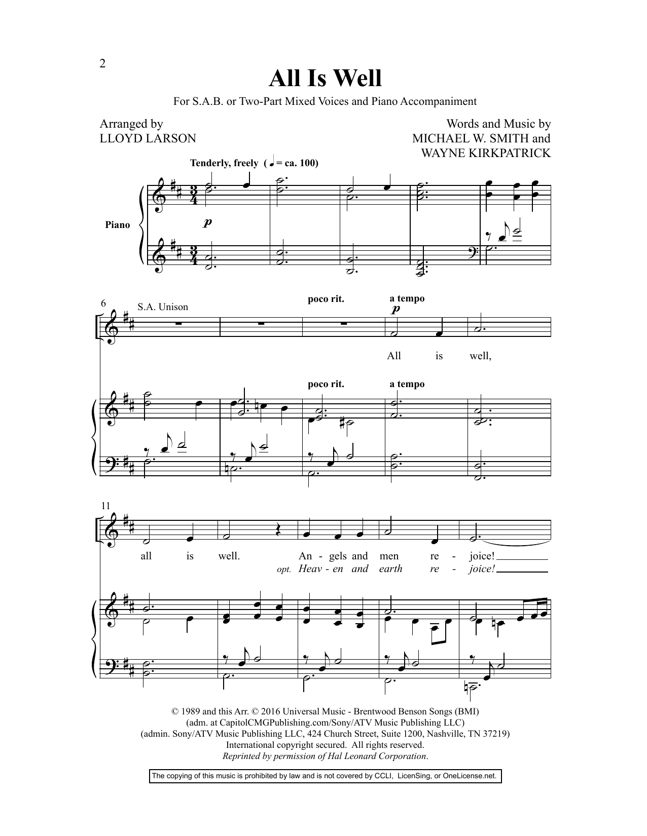 Easy Settings III (SAB Choir) von Various