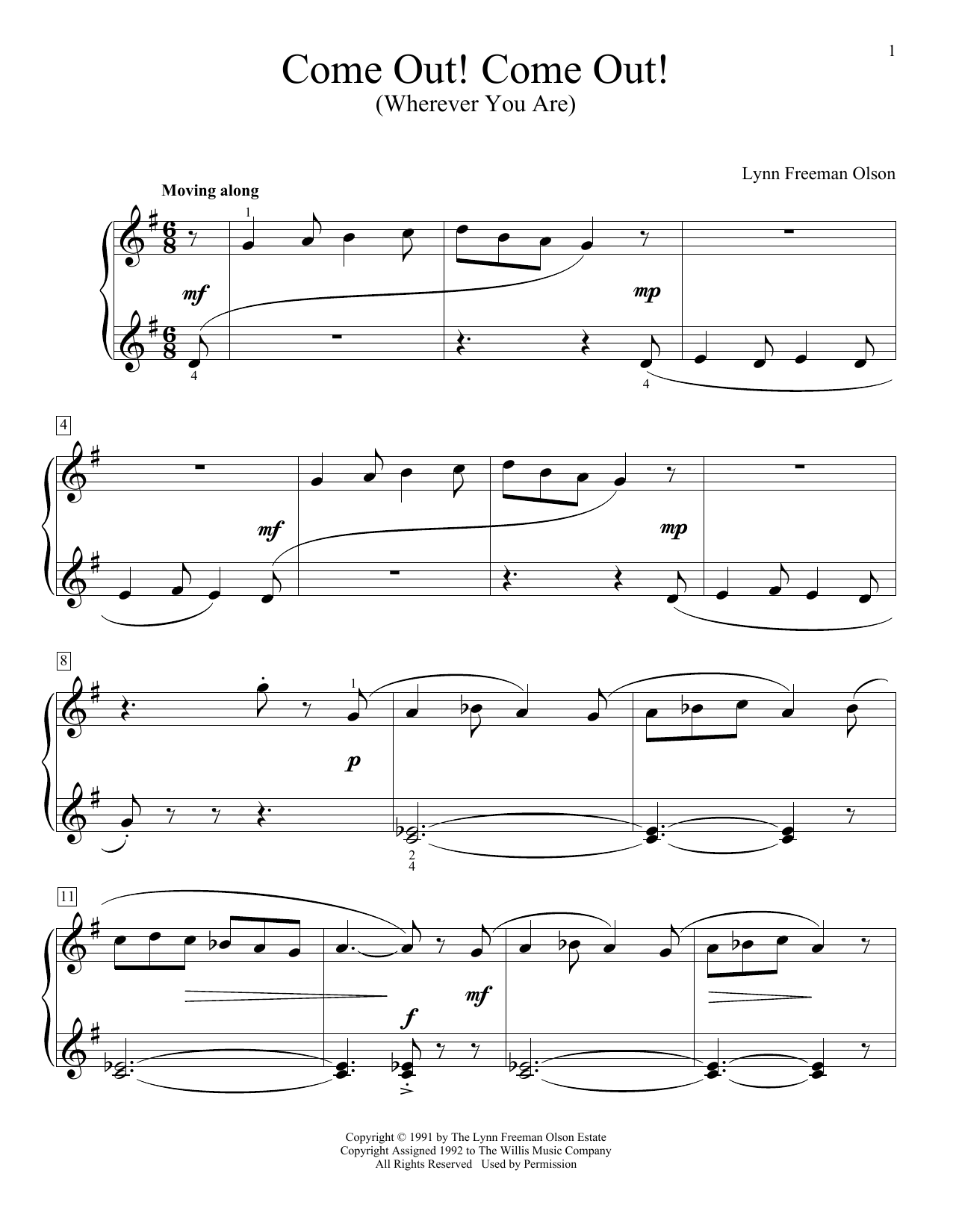 Come Out! Come Out! (Wherever You Are) (Educational Piano) von Lynn Freeman Olson