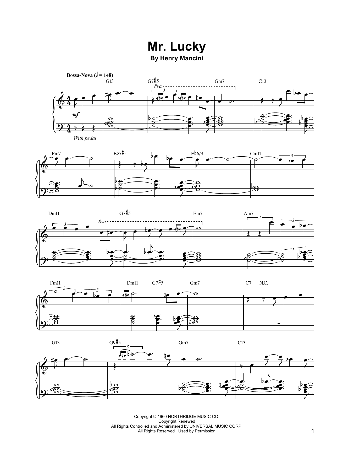 Mr. Lucky (Piano Transcription) von Vince Guaraldi