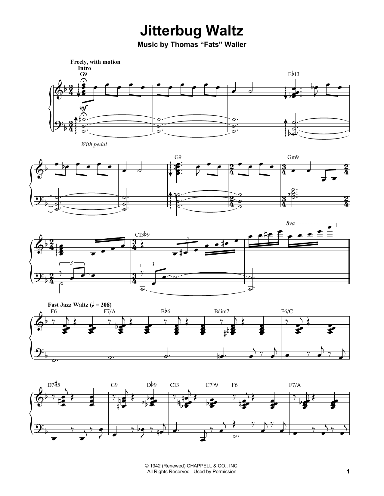 Jitterbug Waltz (Piano Transcription) von Vince Guaraldi