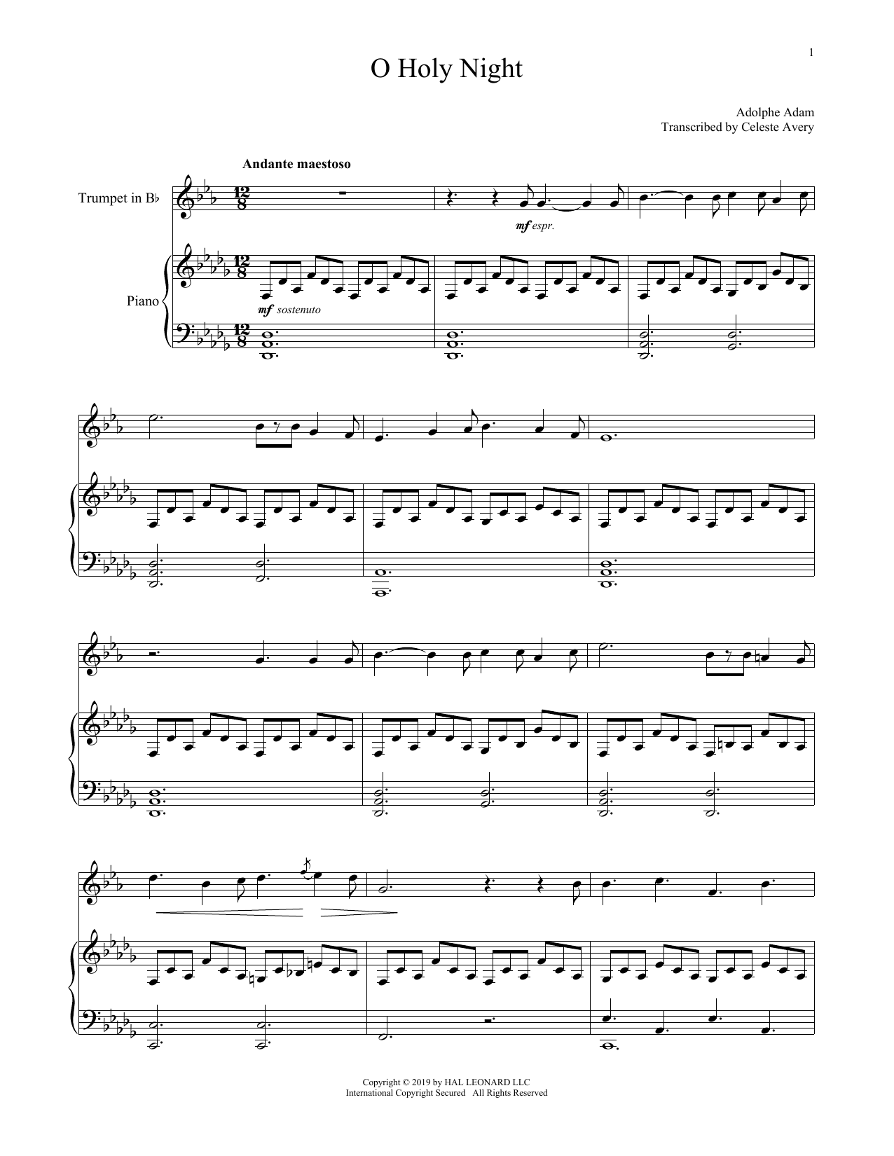 O Holy Night (Trumpet and Piano) von Adolphe Adam