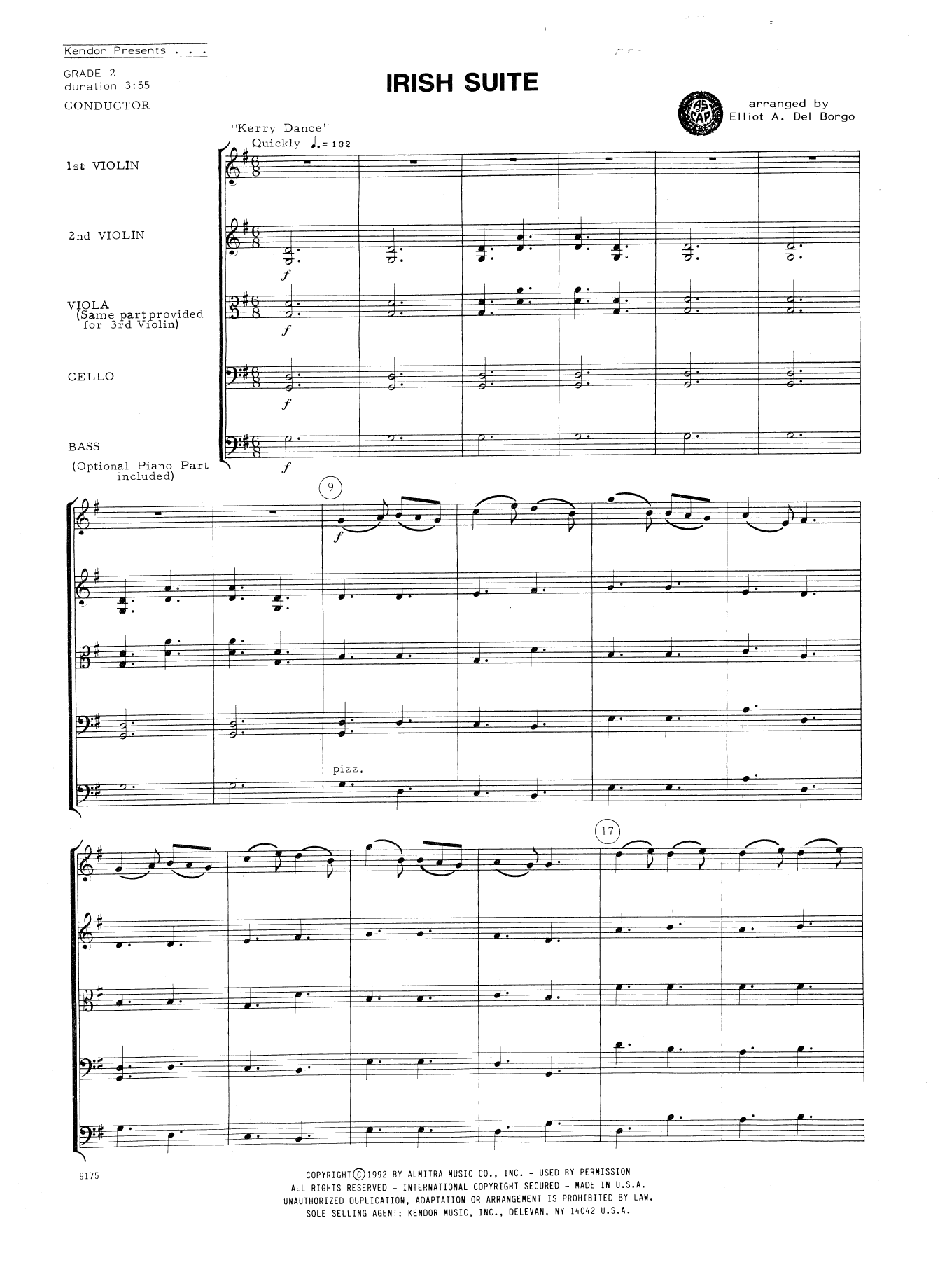 Irish Suite - Full Score (Orchestra) von Elliot A. Del Borgo