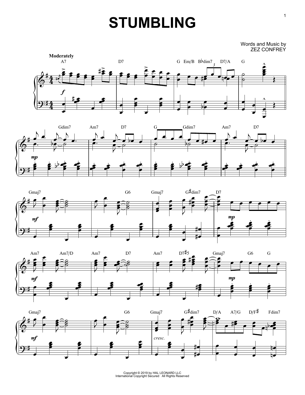 Stumbling [Jazz version] (Piano Solo) von Zez Confrey