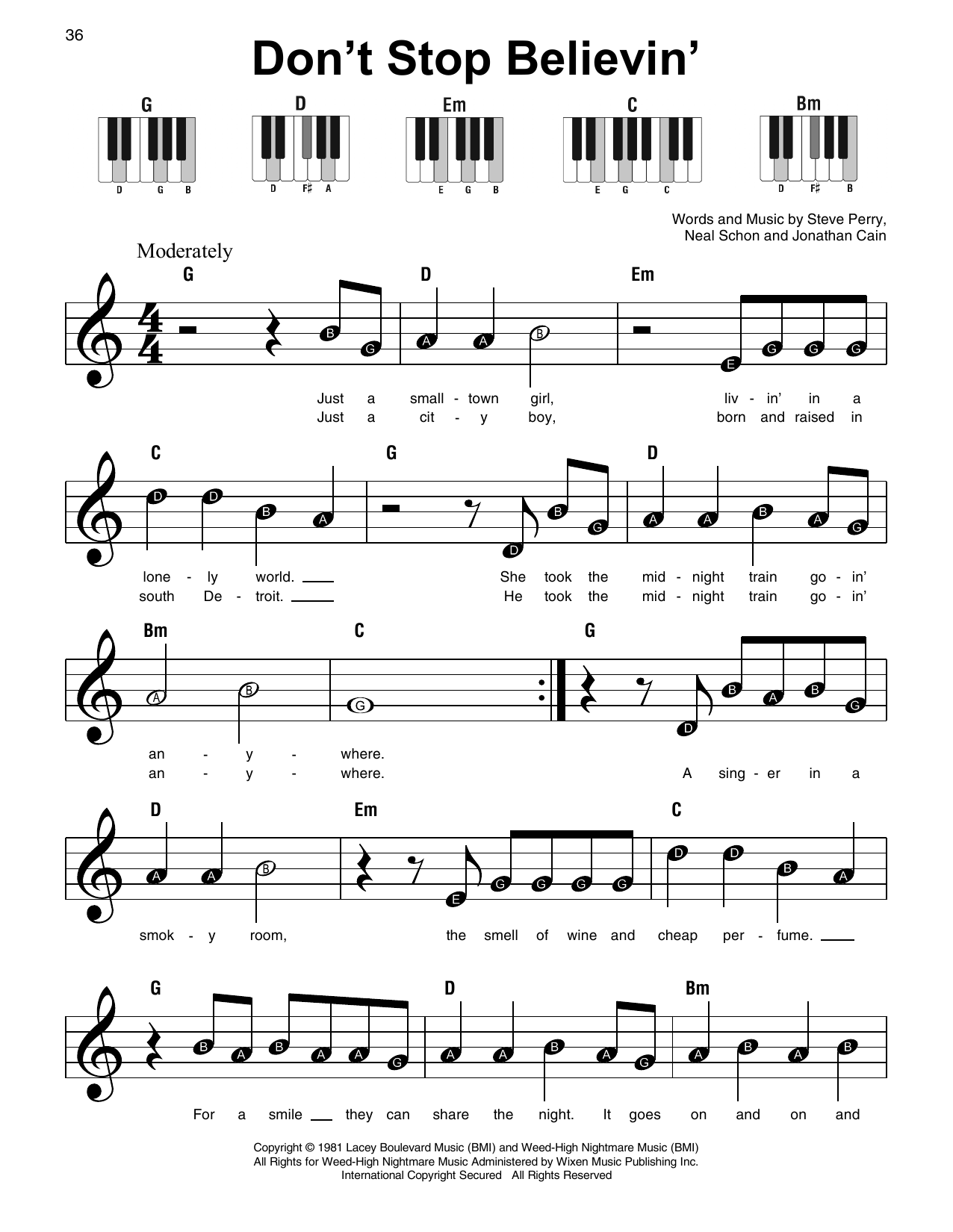 Don't Stop Believin' (Super Easy Piano) von Journey