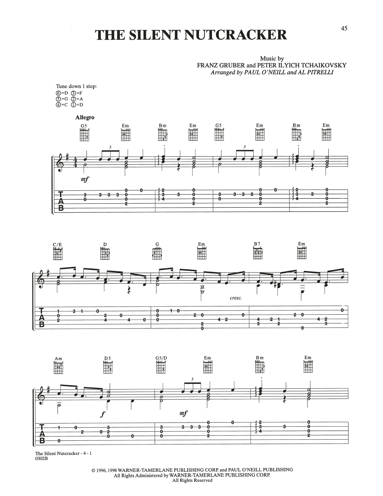 The Silent Nutcracker (Guitar Tab) von Trans-Siberian Orchestra