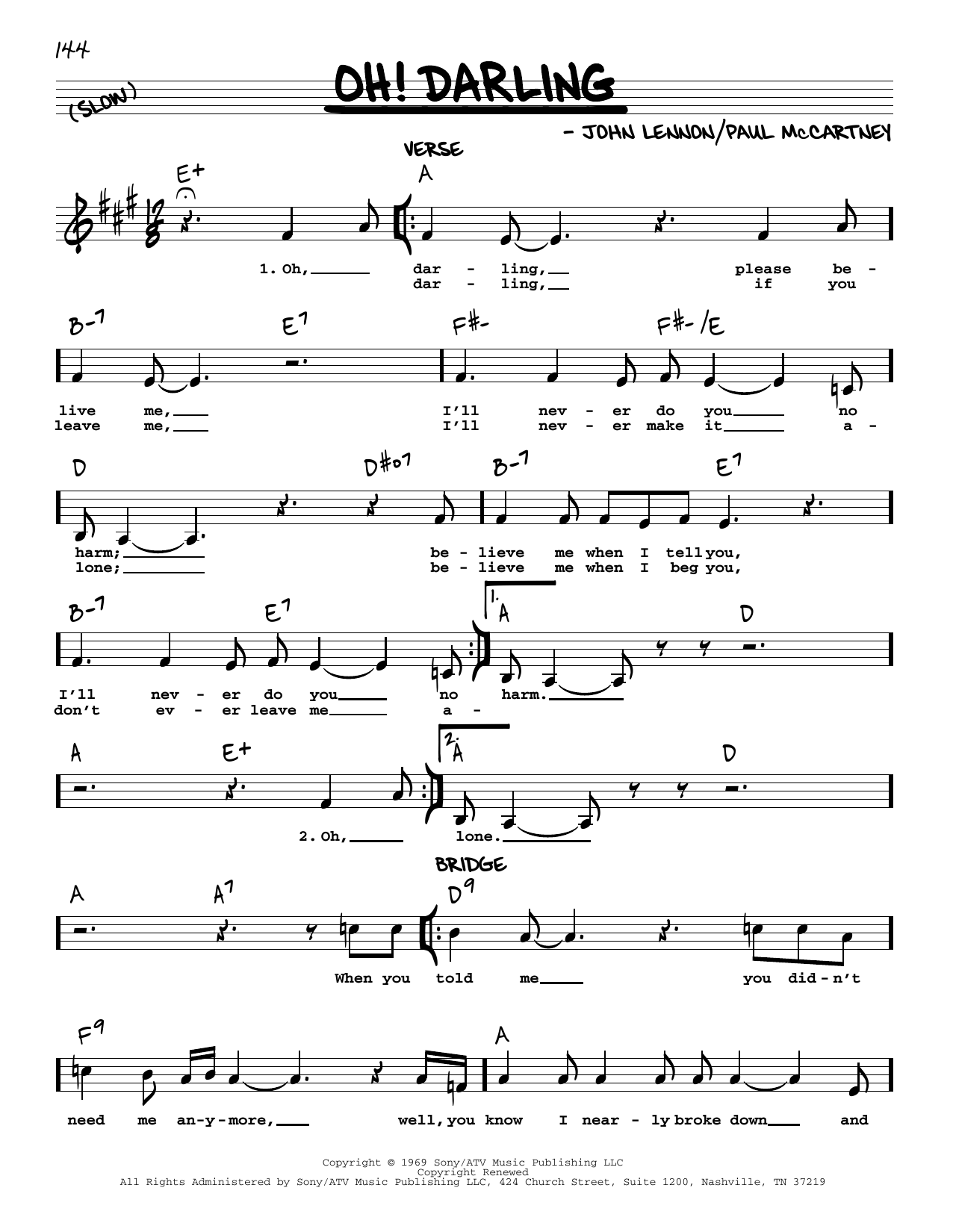 Oh! Darling [Jazz version] (Real Book  Melody, Lyrics & Chords) von The Beatles