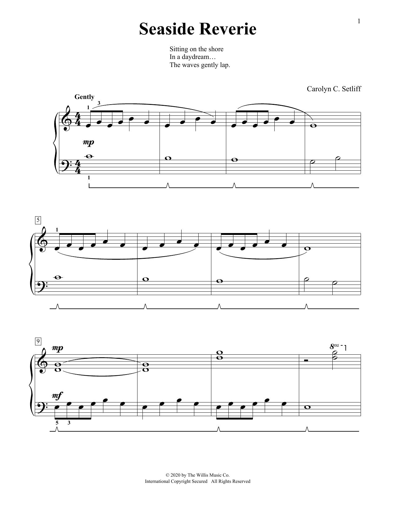 Seaside Reverie (Educational Piano) von Carolyn C. Setliff