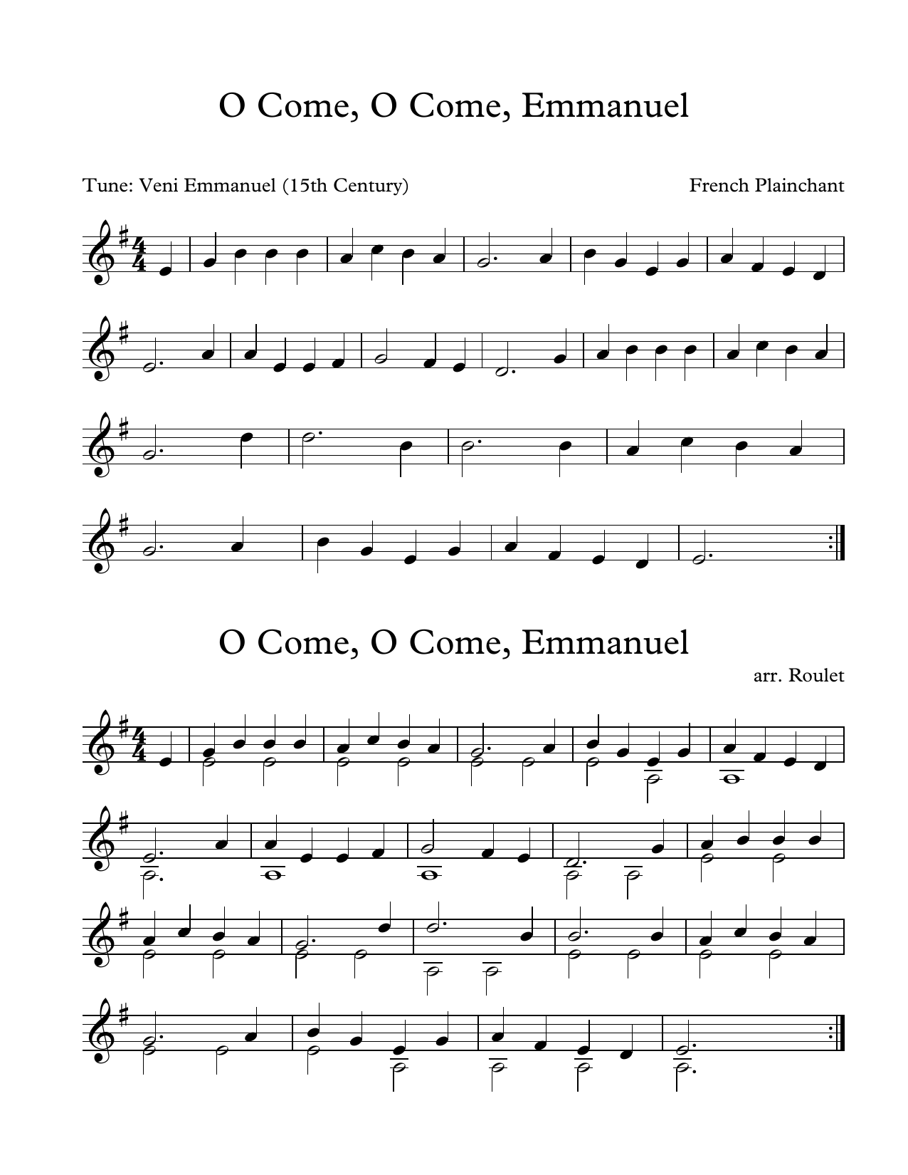 O Come, O Come, Emmanuel (arr. Patrick Roulet) (Marimba Solo) von French Plainchant