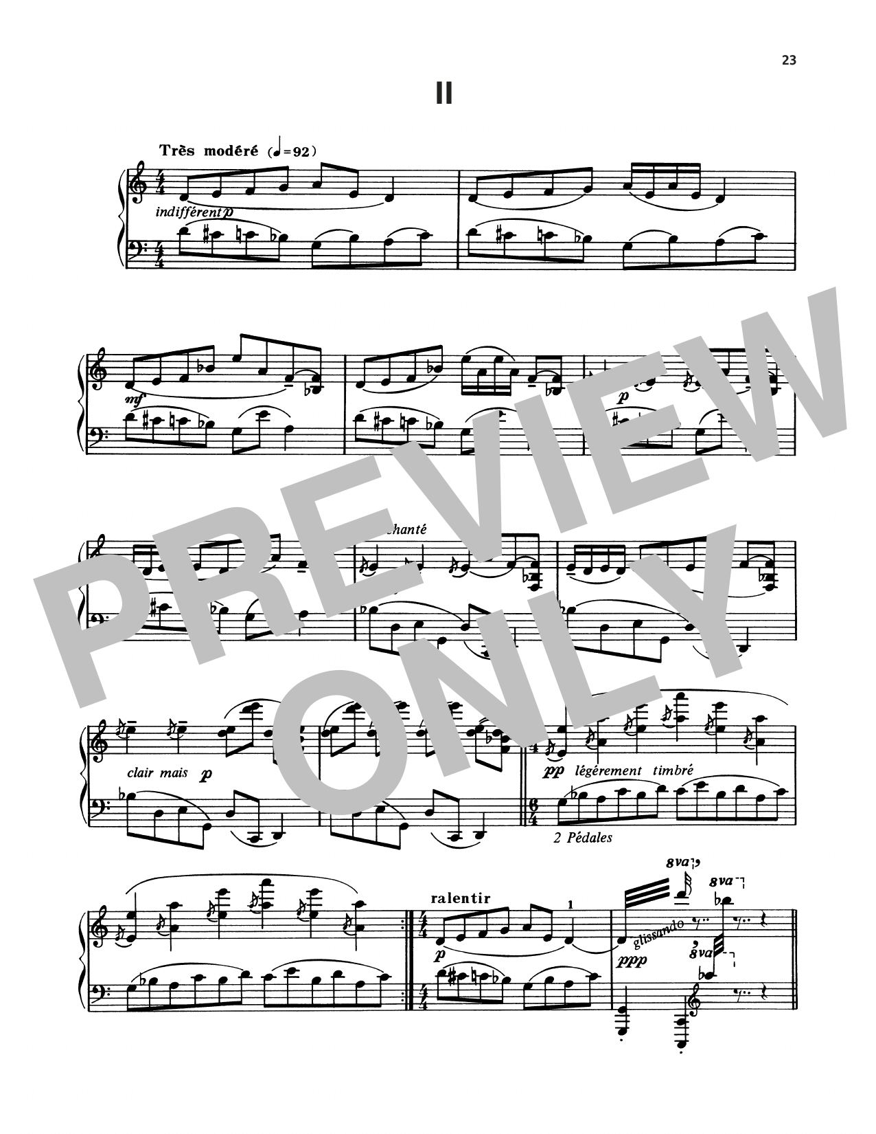Mouvements Perpetuel Two (Piano Solo) von Francis Poulenc