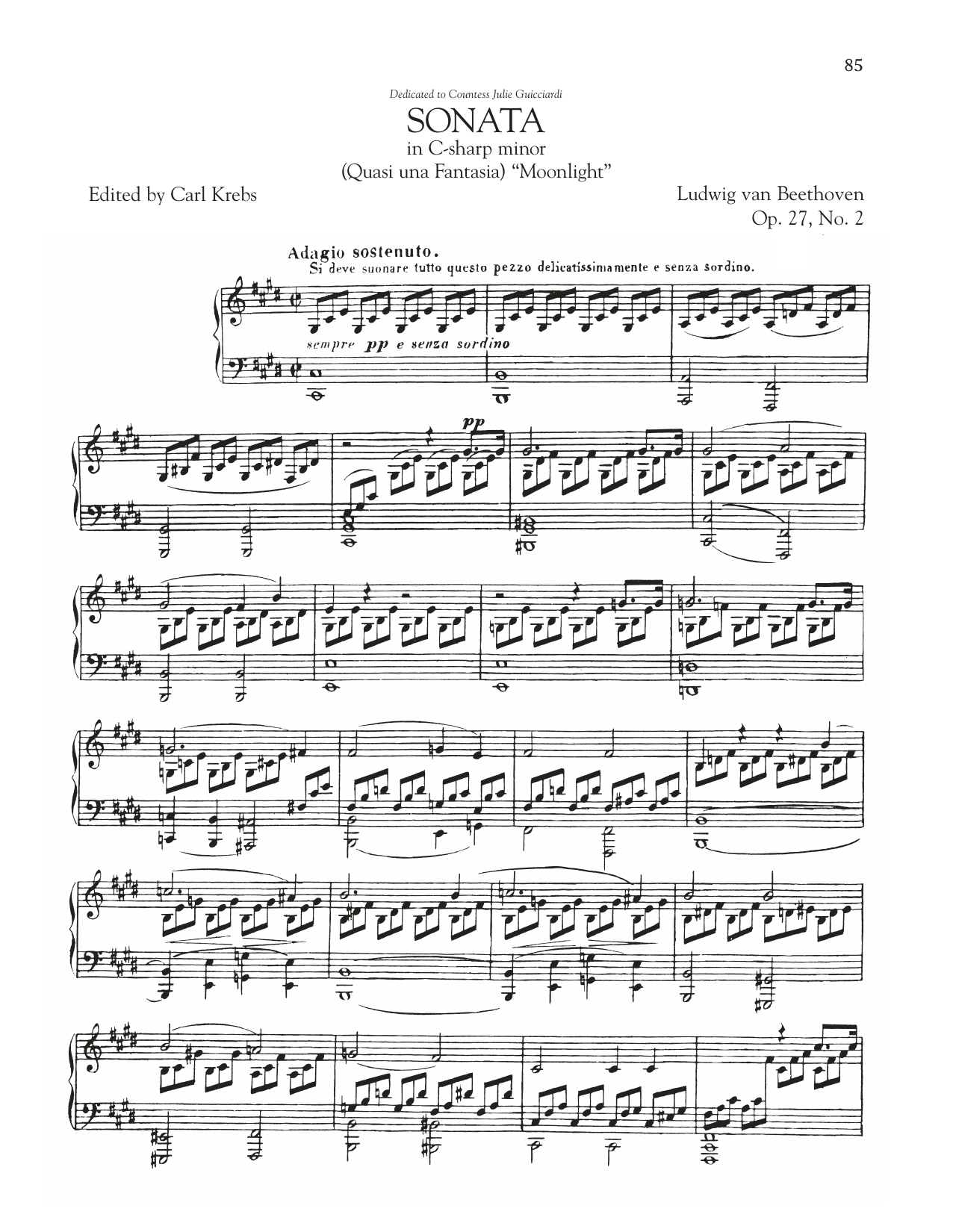 Piano Sonata No. 14, Op. 27, No. 2 (