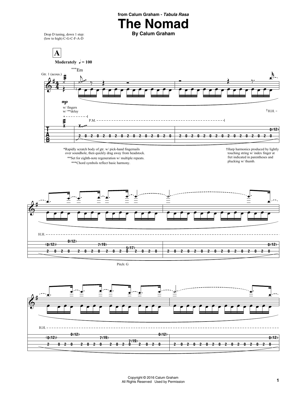 The Nomad (Solo Guitar) von Calum Graham