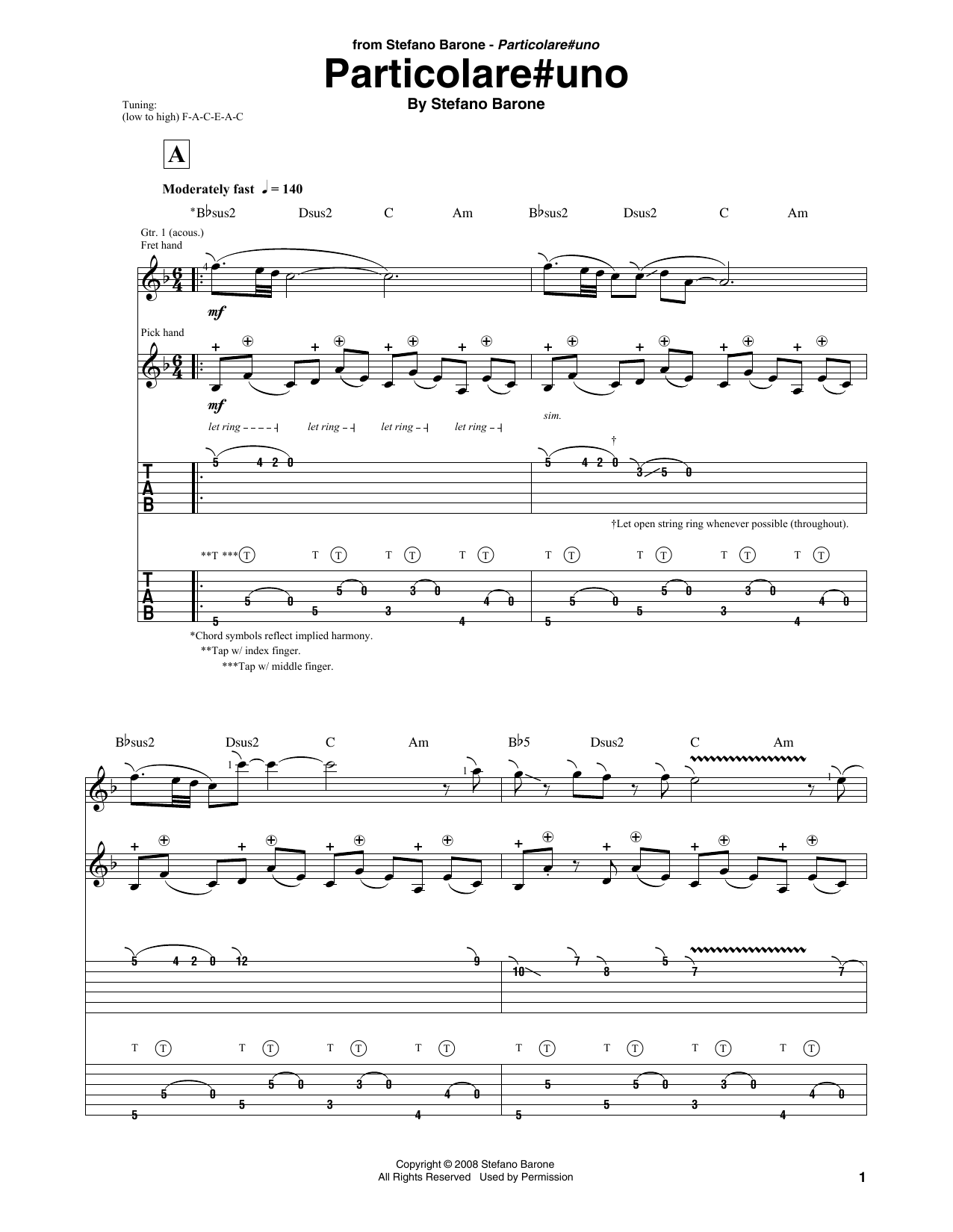 Particolareuno (Solo Guitar) von Stefano Barone