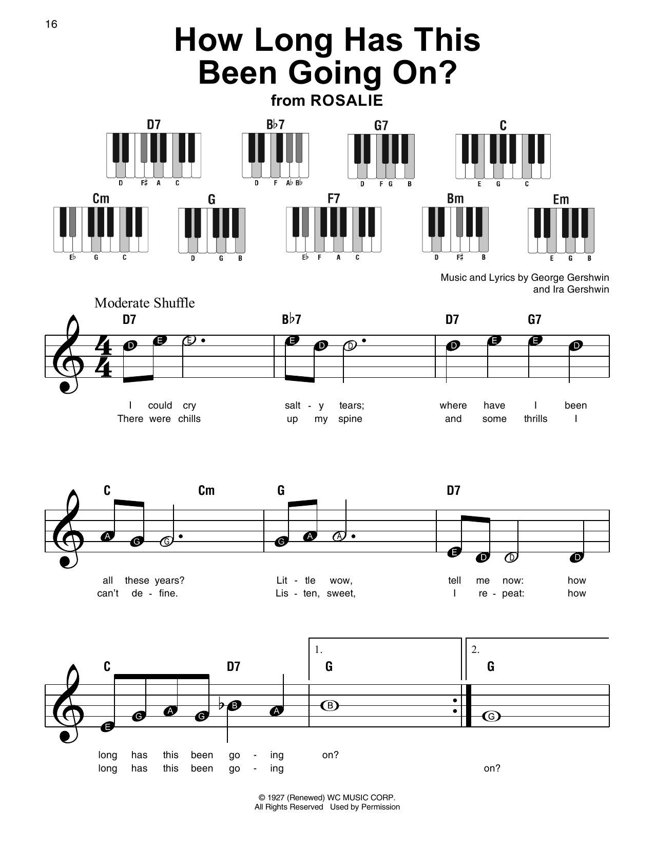 How Long Has This Been Going On? (from Rosalie) (Super Easy Piano) von George Gershwin & Ira Gershwin