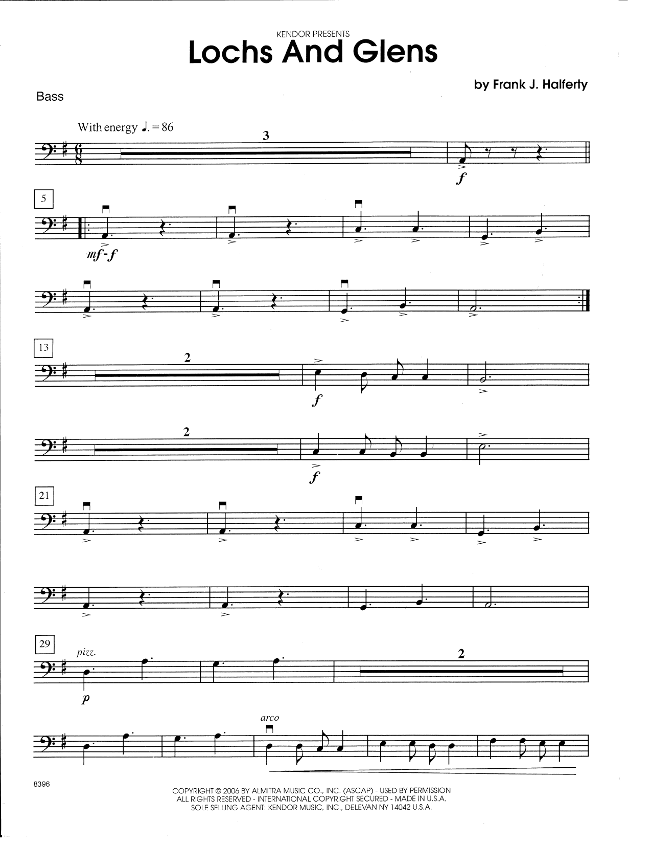 Lochs And Glens - Bass (Orchestra) von Frank J. Halferty