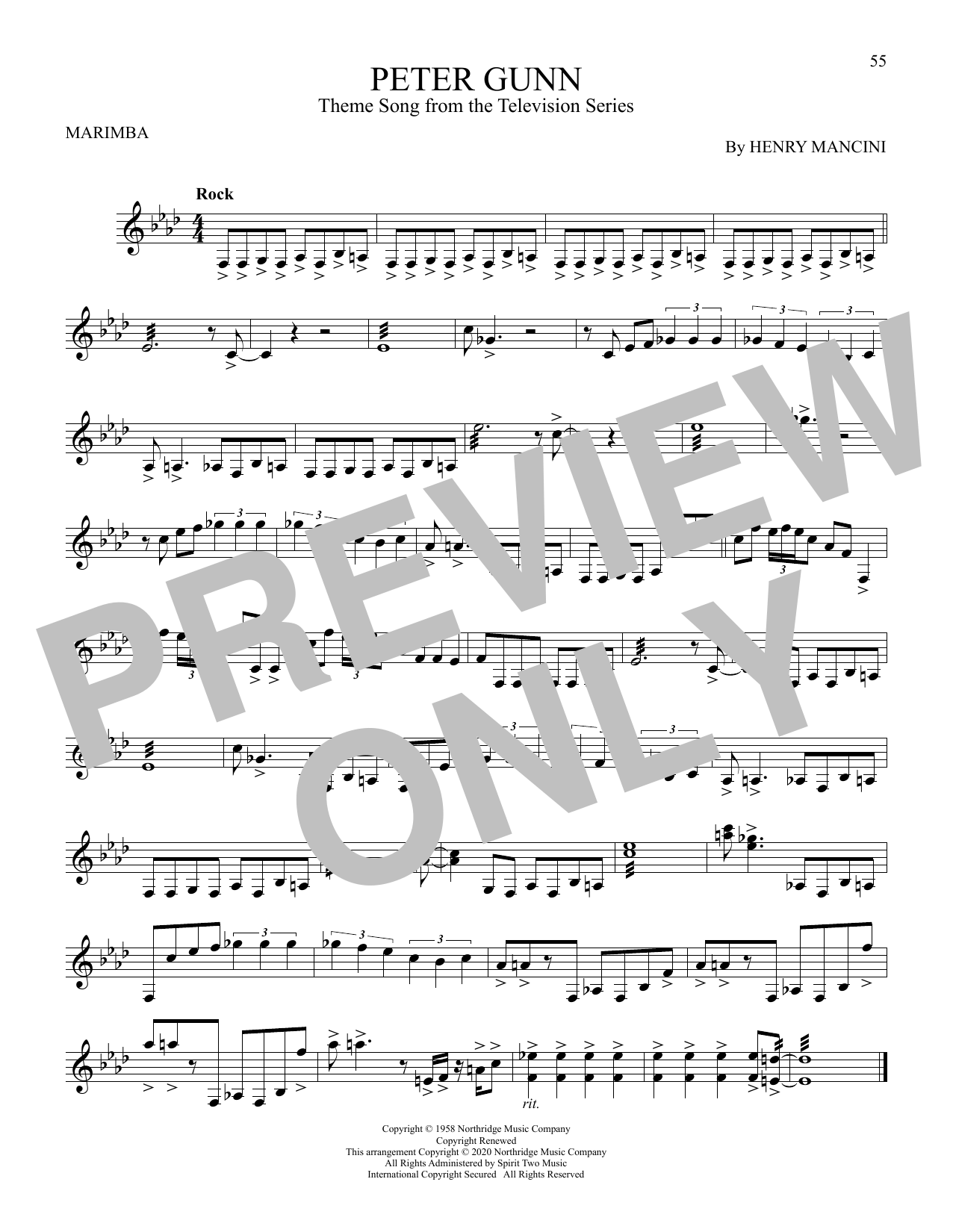 Peter Gunn (Marimba Solo) von Henry Mancini