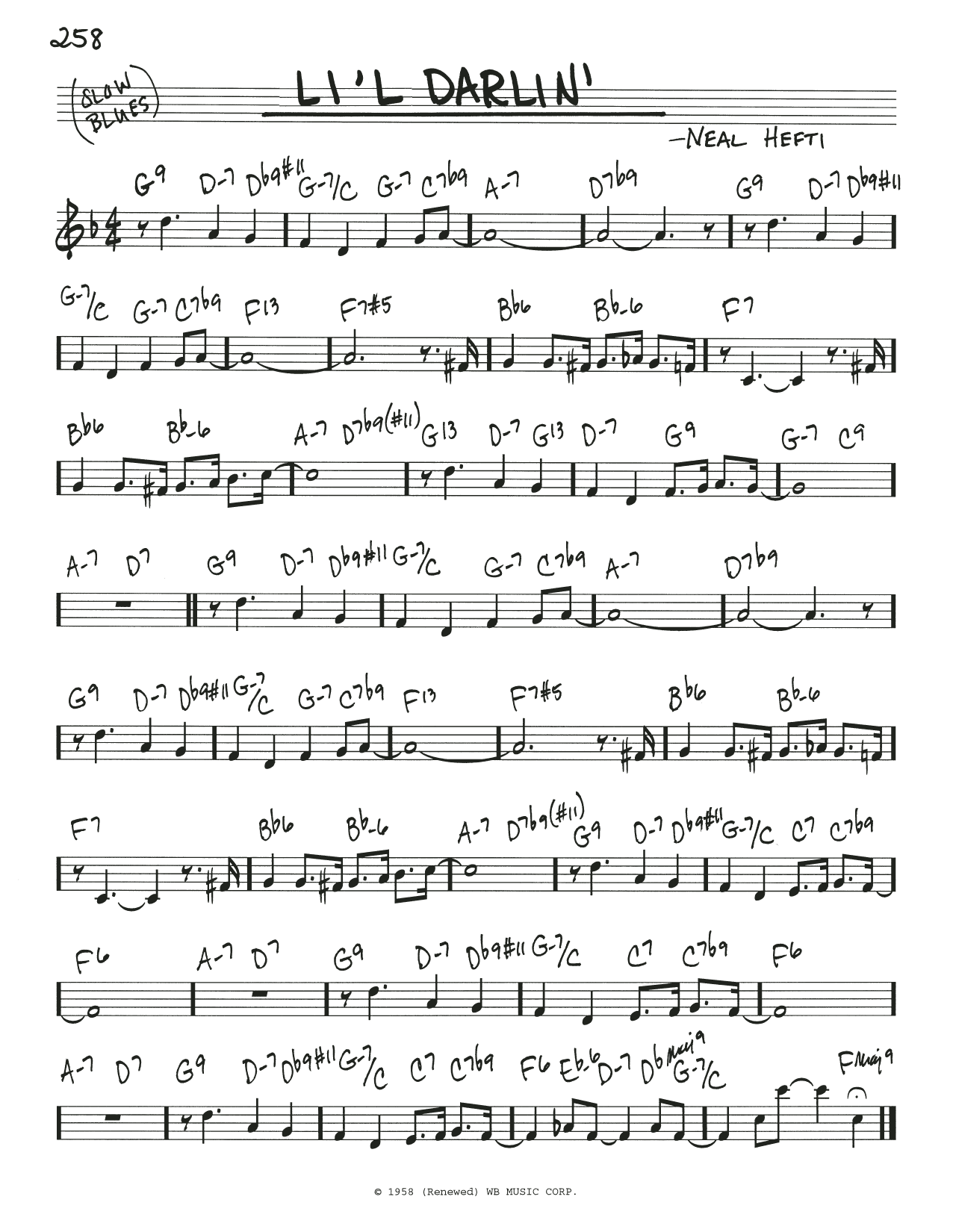 Li'l Darlin' (Real Book  Melody & Chords) von Count Basie