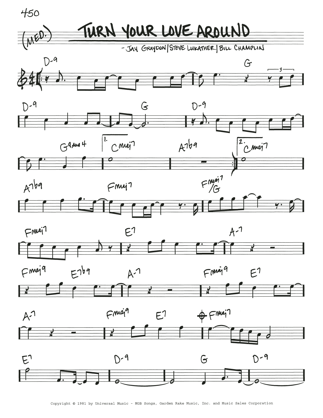 Turn Your Love Around (Real Book  Melody & Chords) von George Benson