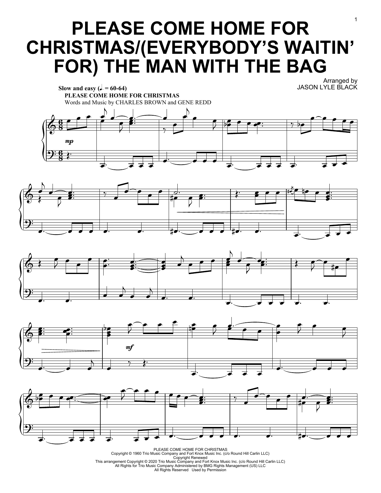 Please Come Home For Christmas/(Everybody's Waitin' For) The Man With The Bag (Piano Solo) von Jason Lyle Black