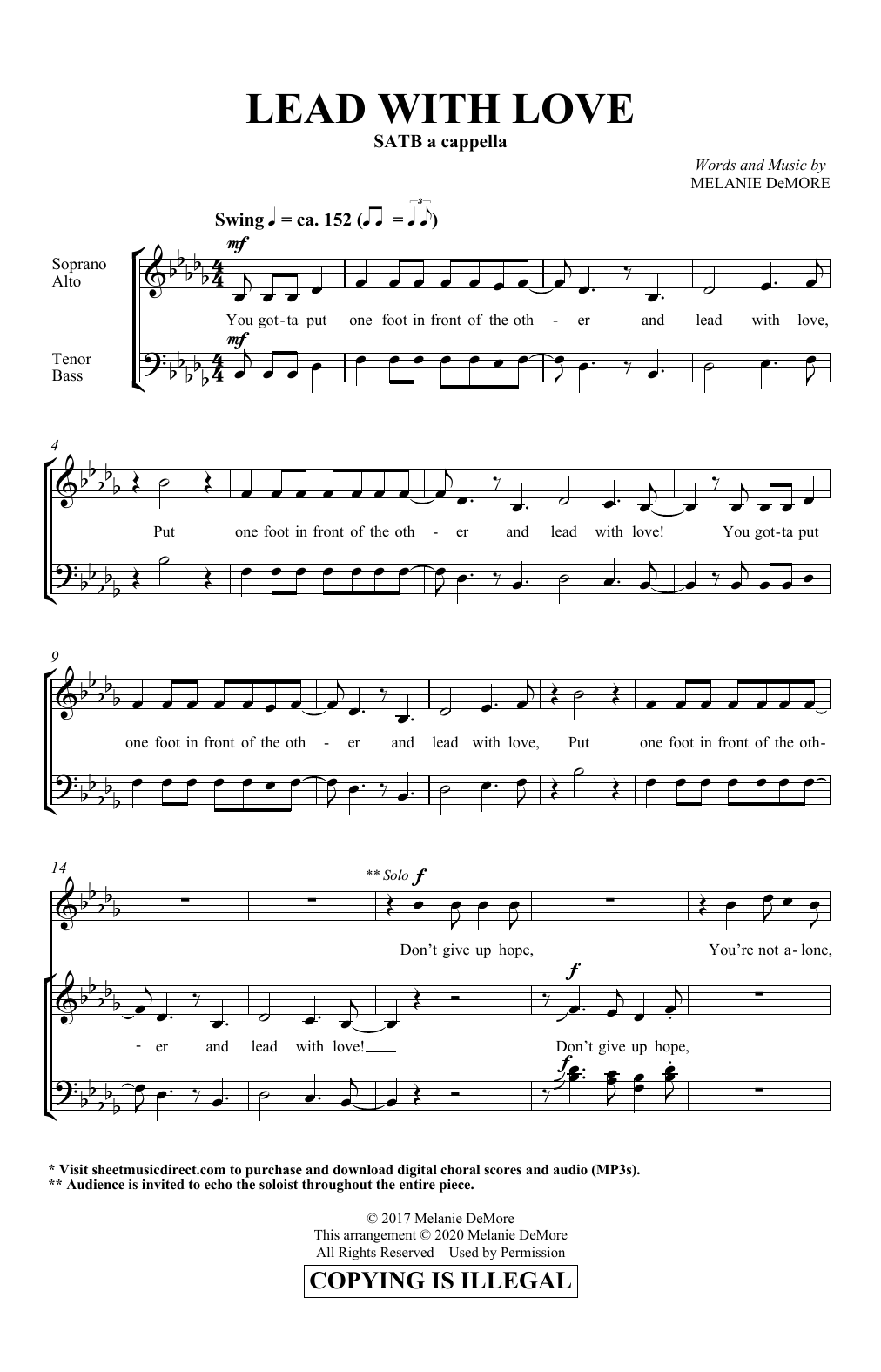 Lead With Love (SATB Choir) von Melanie DeMore