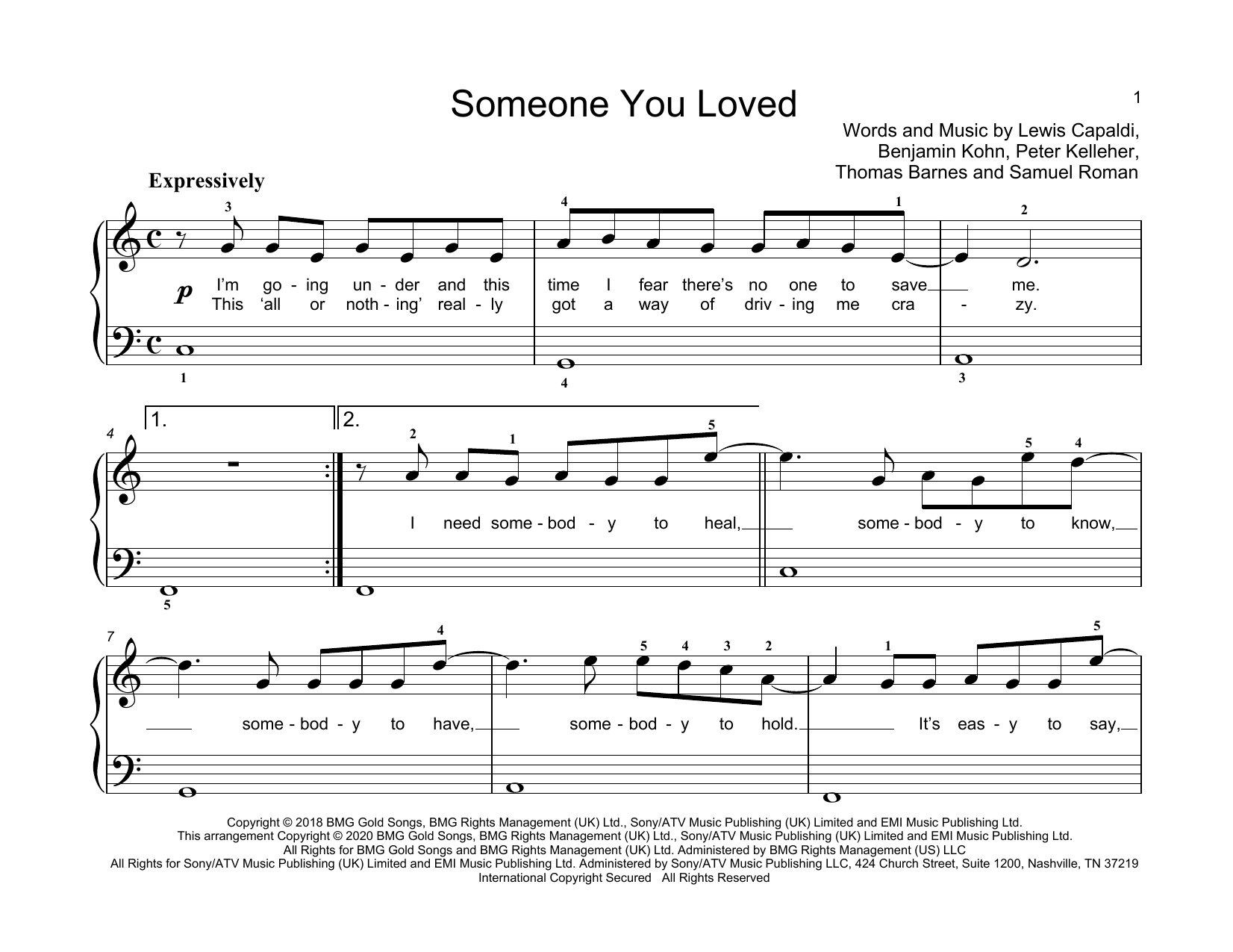Someone You Loved (Educational Piano) von Lewis Capaldi