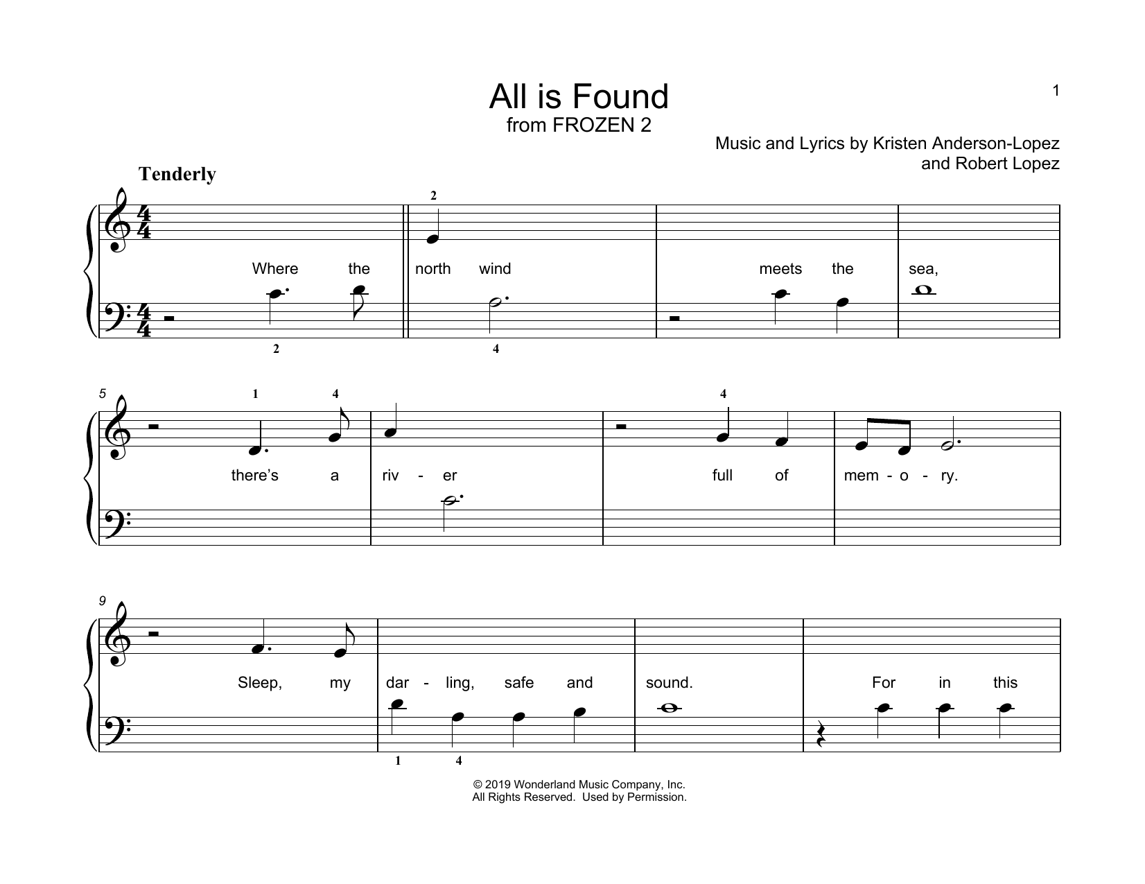 All Is Found (from Disney's Frozen 2) (Educational Piano) von Evan Rachel Wood