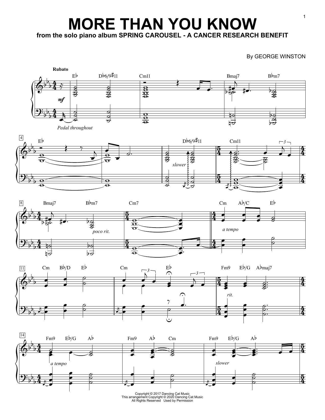 More Than You Know (Piano Solo) von George Winston