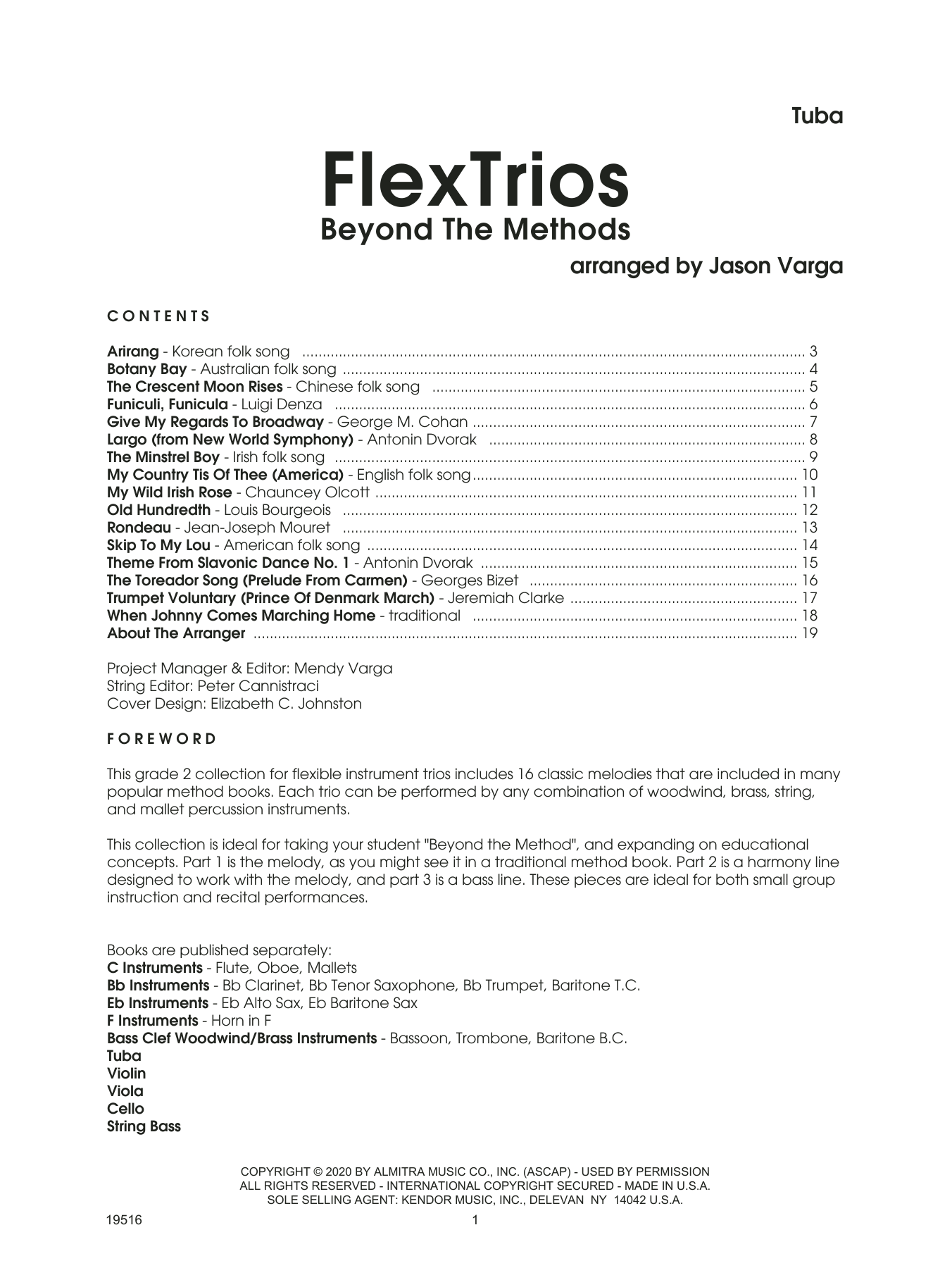 Flextrios - Beyond The Methods (16 Pieces) - Tuba (Brass Ensemble) von Jason Varga