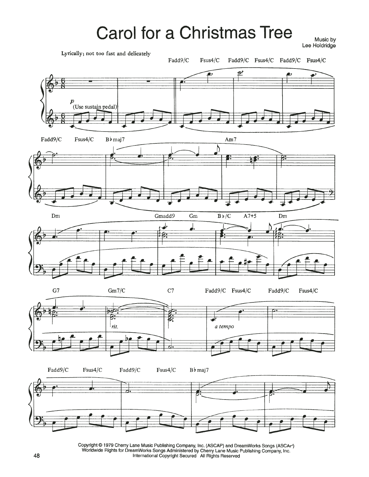 Carol For A Christmas Tree (from A Christmas Together) (Piano, Vocal & Guitar Chords (Right-Hand Melody)) von John Denver and The Muppets