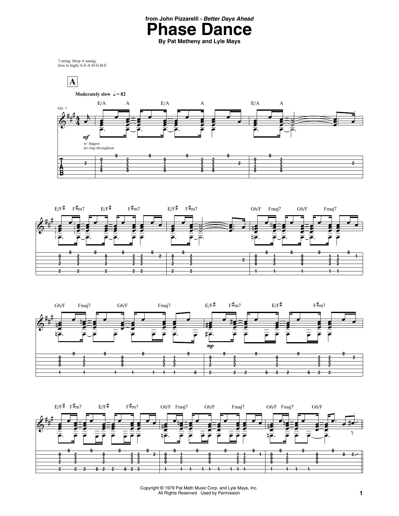 Phase Dance (Guitar Tab) von John Pizzarelli