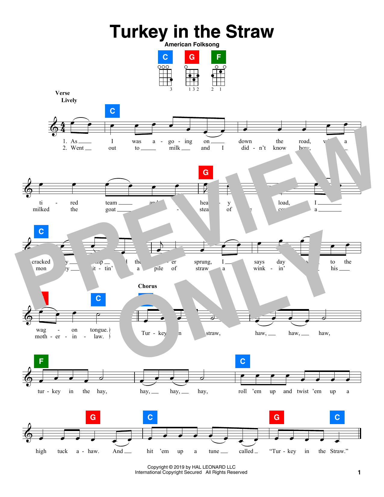 Turkey In The Straw (UkeBuddy) von American Folksong