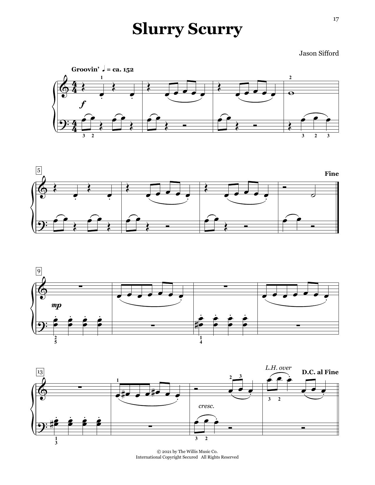 Slurry Scurry (Piano Duet) von Jason Sifford